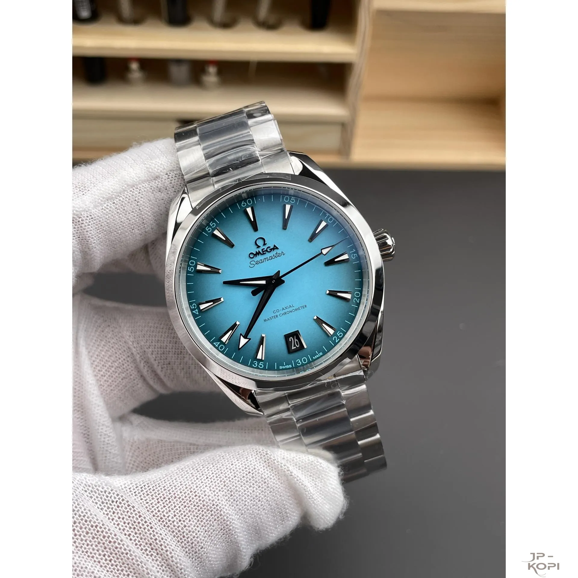 オメガ シーマスター 220.10.41.21.03.006|ターコイズブルー 41mm 丹東Cal.8900【VS工場製高品質腕時計】 - 画像 (3)