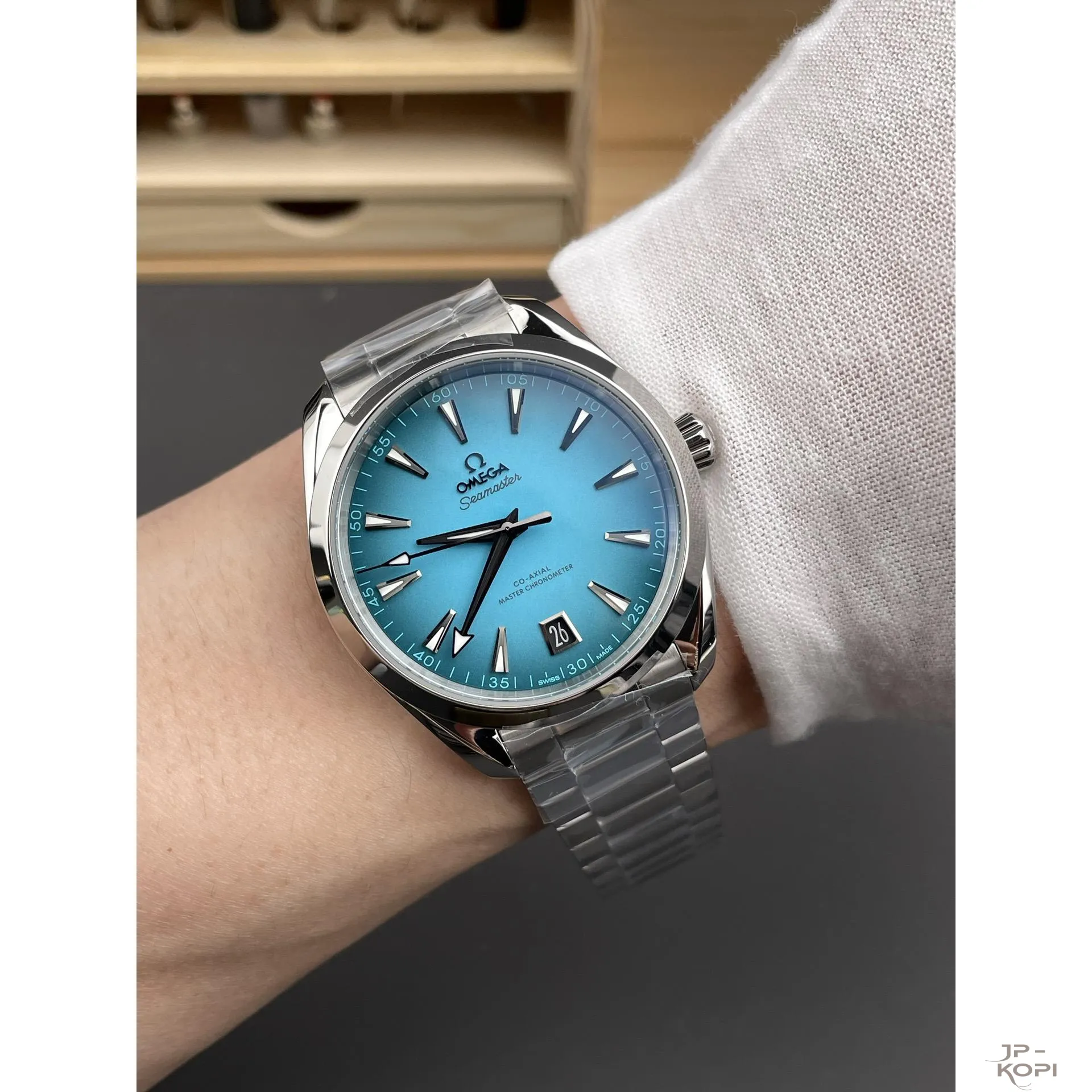 オメガ シーマスター 220.10.41.21.03.006|ターコイズブルー 41mm 丹東Cal.8900【VS工場製高品質腕時計】 - 画像 (9)