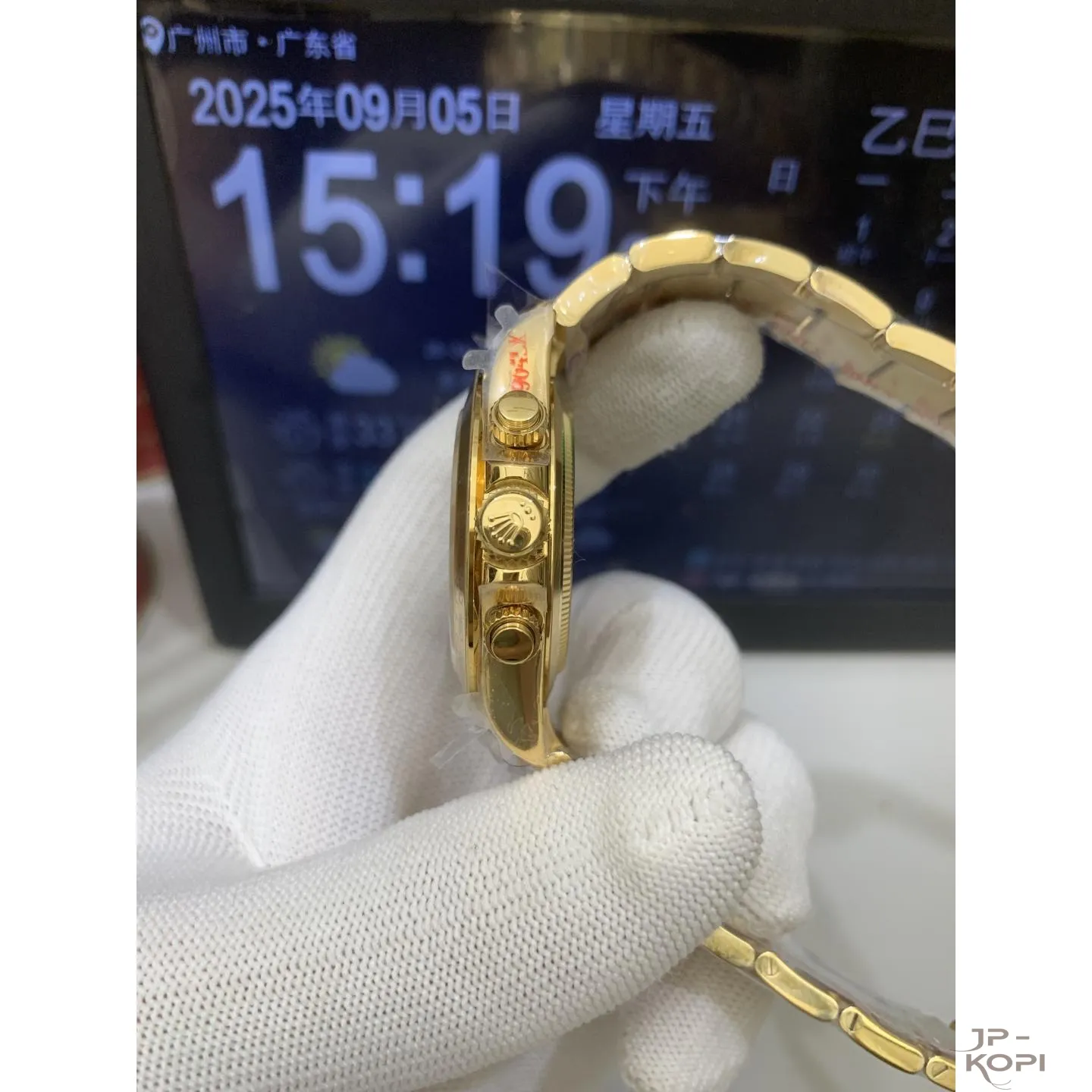 ロレックス デイトナ 116508-0013|グリーン 丹東Cal.4130 加重版【QF工場製 高品質コピー腕時計】 - 画像 (6)