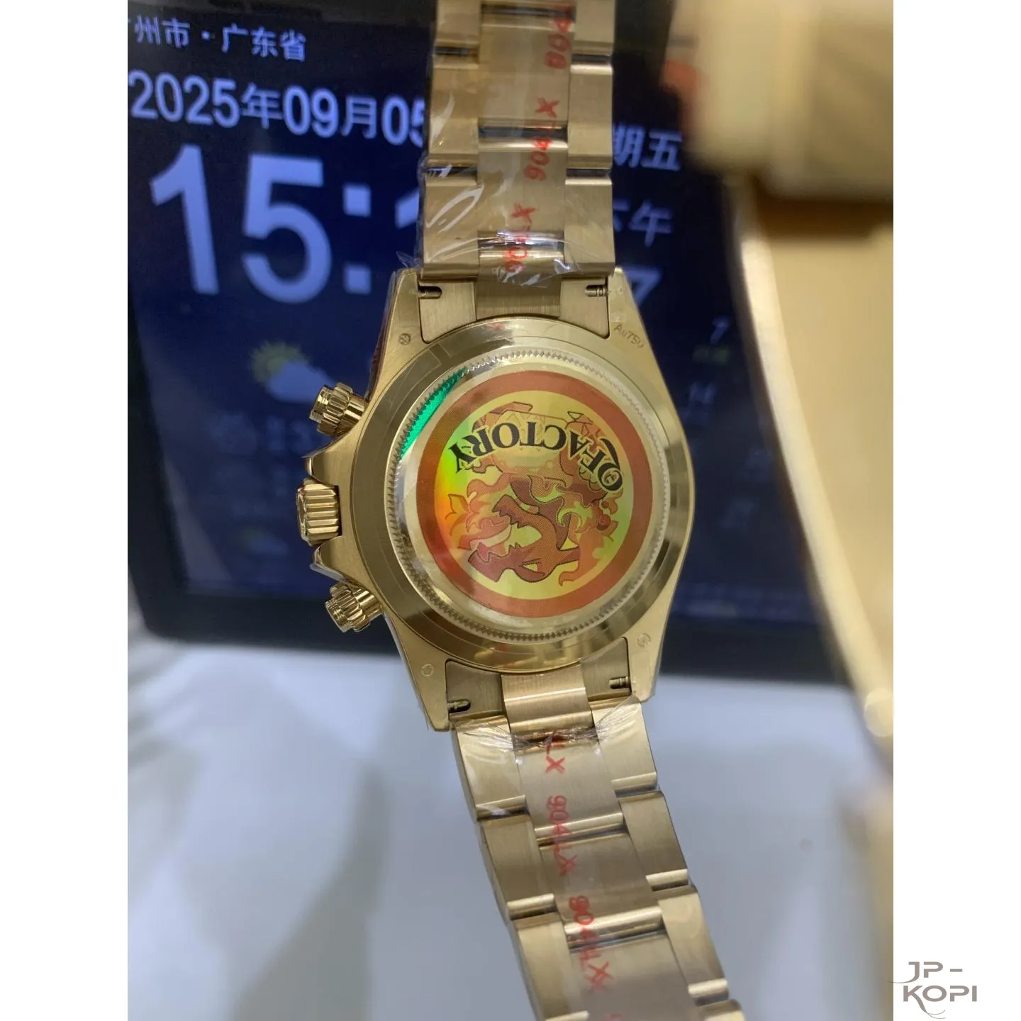 ロレックス デイトナ 116508-0013|グリーン 丹東Cal.4130 加重版【QF工場製 高品質コピー腕時計】 - 画像 (7)