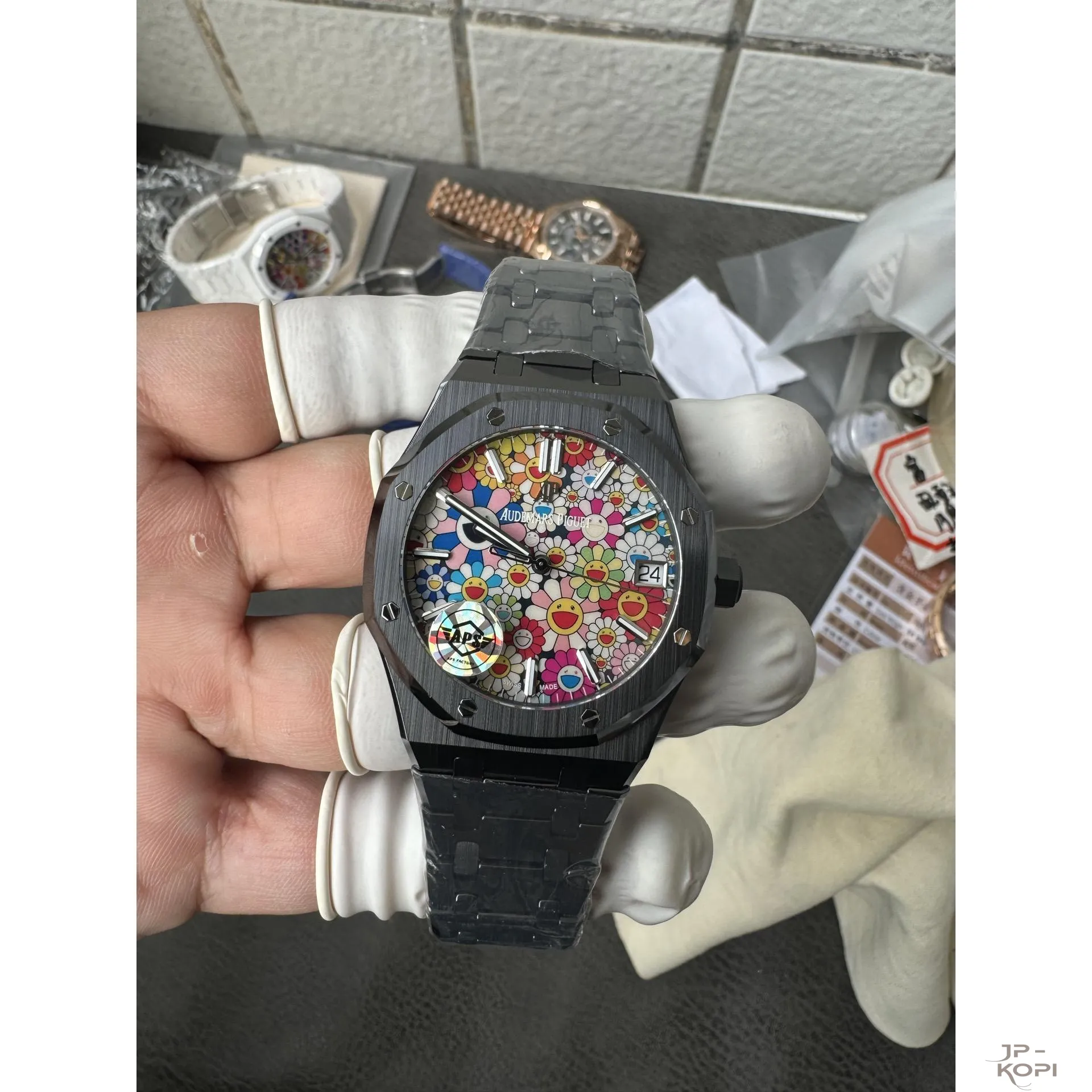 オーデマ・ピゲ ロイヤルオーク 15500 | スマイルフラワーダイアル ブラックセラミック 41mm 【APS工場出品】 - 画像 (2)