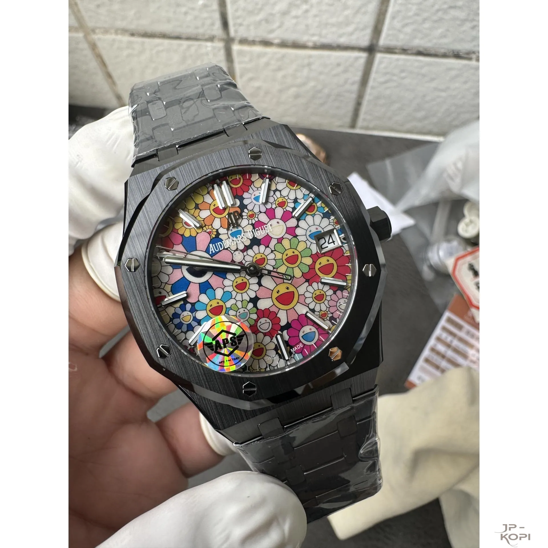 オーデマ・ピゲ ロイヤルオーク 15500 | スマイルフラワーダイアル ブラックセラミック 41mm 【APS工場出品】 - 画像 (3)
