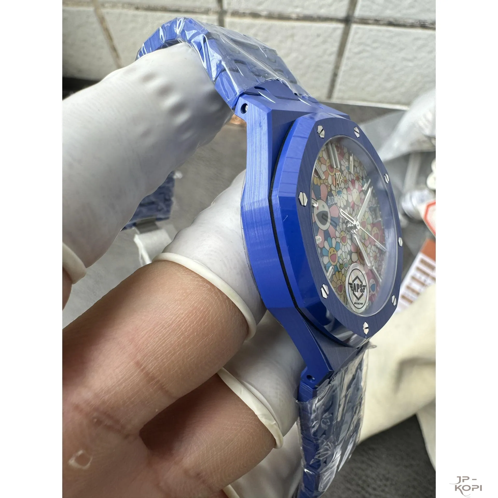 オーデマ・ピゲ ロイヤルオーク 15500 | スマイルフラワーダイアル ブルーセラミック 41mm 【APS工場出品】 - 画像 (5)