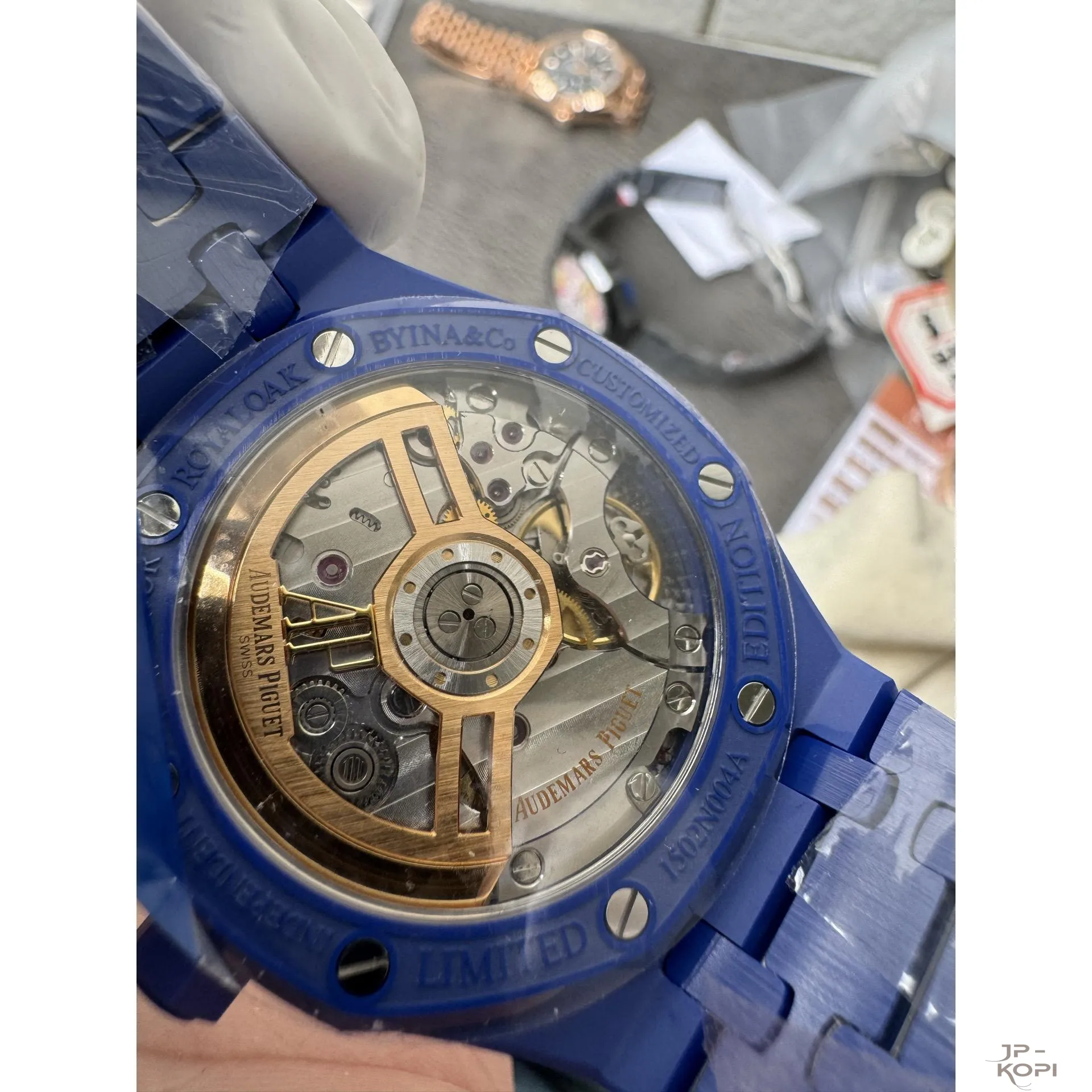 オーデマ・ピゲ ロイヤルオーク 15500 | スマイルフラワーダイアル ブルーセラミック 41mm 【APS工場出品】 - 画像 (6)