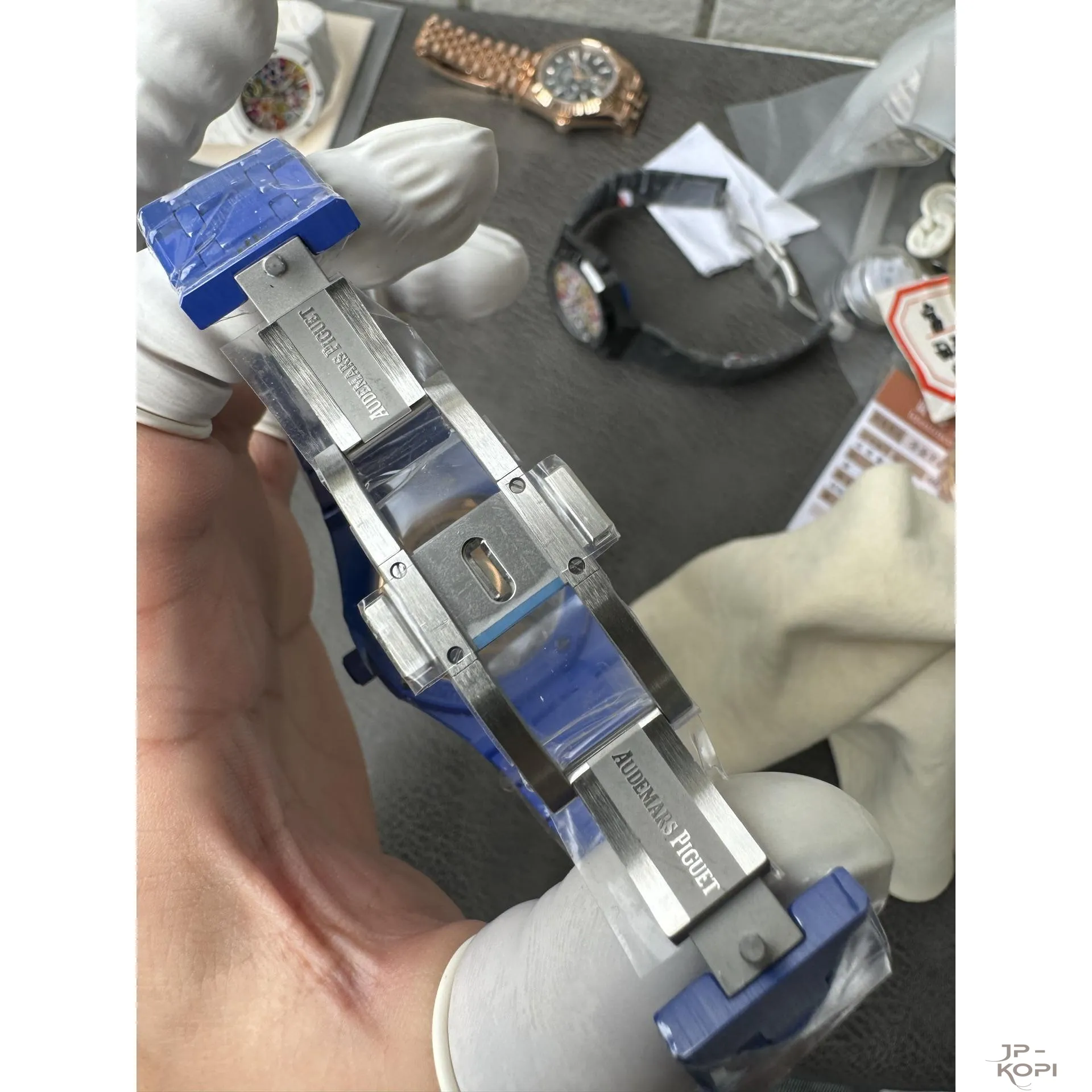 オーデマ・ピゲ ロイヤルオーク 15500 | スマイルフラワーダイアル ブルーセラミック 41mm 【APS工場出品】 - 画像 (7)