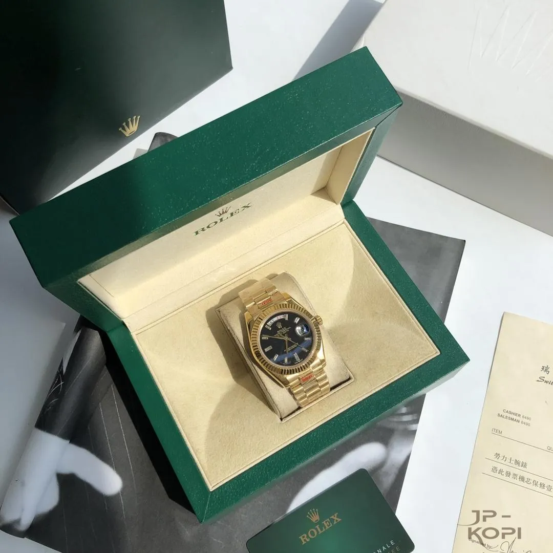 ロレックス デイデイト 40 228238-0004|ブラック 10Pダイヤモンド シチズン Cal.8205【激選コスパ高い腕時計】 - 画像 (7)