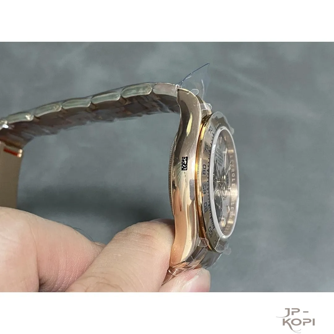 ロレックス デイトナ 116505-0014|メテオライト&ブラック 40mm 丹東Cal.4130 加重版【QF工場製 高品質コピー腕時計】 - 画像 (6)