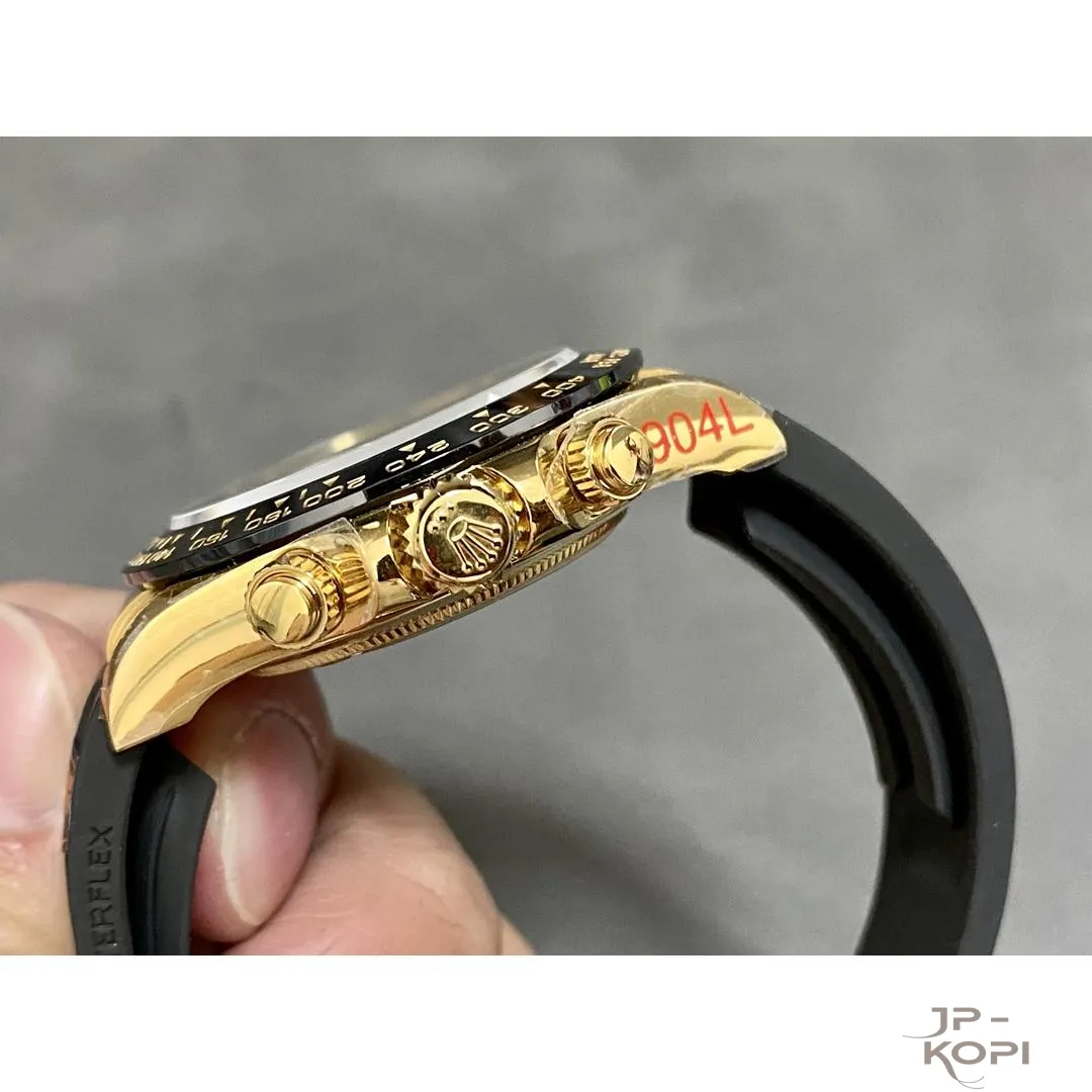 ロレックス デイトナ 116518LN|ブラック 40mm 丹東Cal.4130 加重版【QF工場製 高品質コピー腕時計】 - 画像 (7)