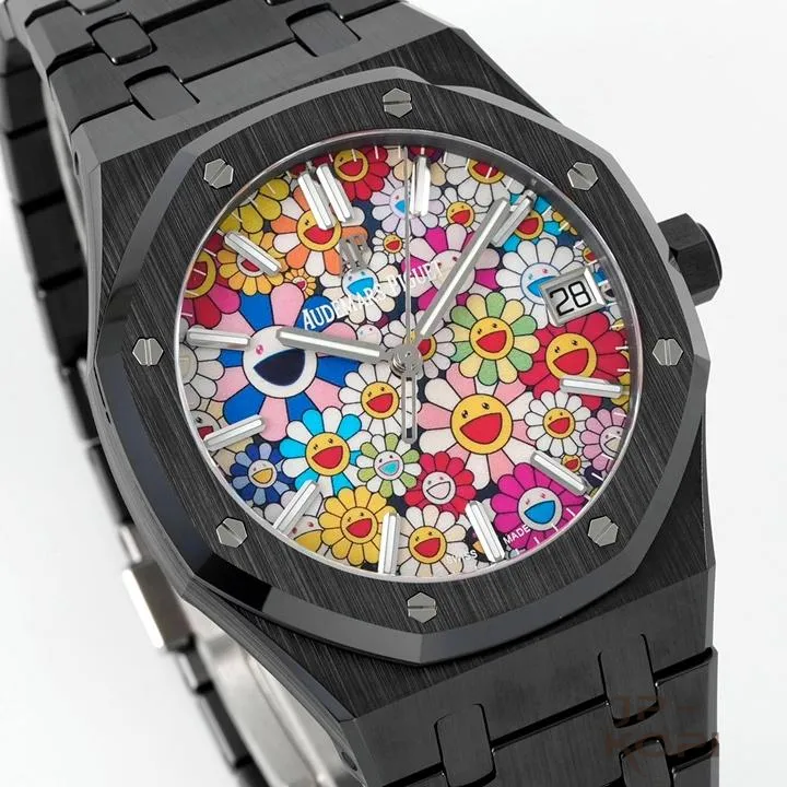 オーデマ・ピゲ ロイヤルオーク 15500 | スマイルフラワーダイアル ブラックセラミック 41mm 【APS工場出品】 - 画像 (3)