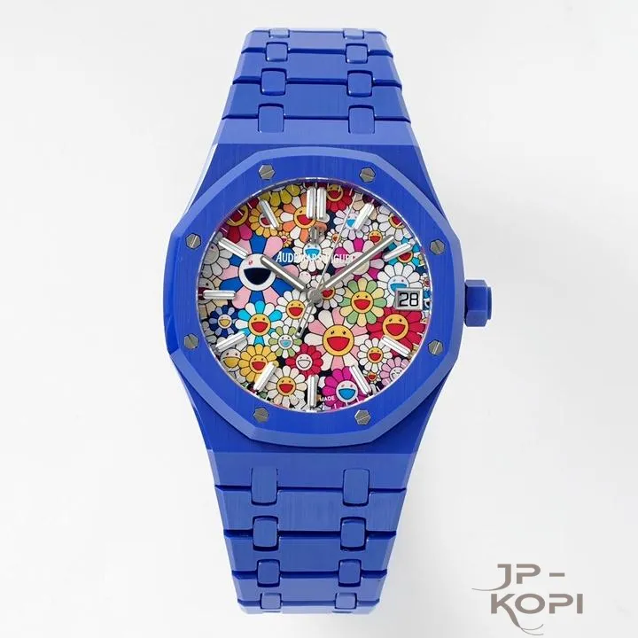 オーデマ・ピゲ ロイヤルオーク 15500 | スマイルフラワーダイアル ブルーセラミック 41mm 【APS工場出品】 - 画像 (2)