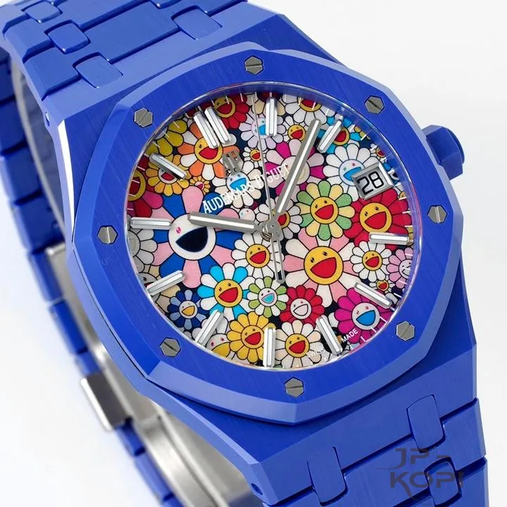 オーデマ・ピゲ ロイヤルオーク 15500 | スマイルフラワーダイアル ブルーセラミック 41mm 【APS工場出品】 - 画像 (3)