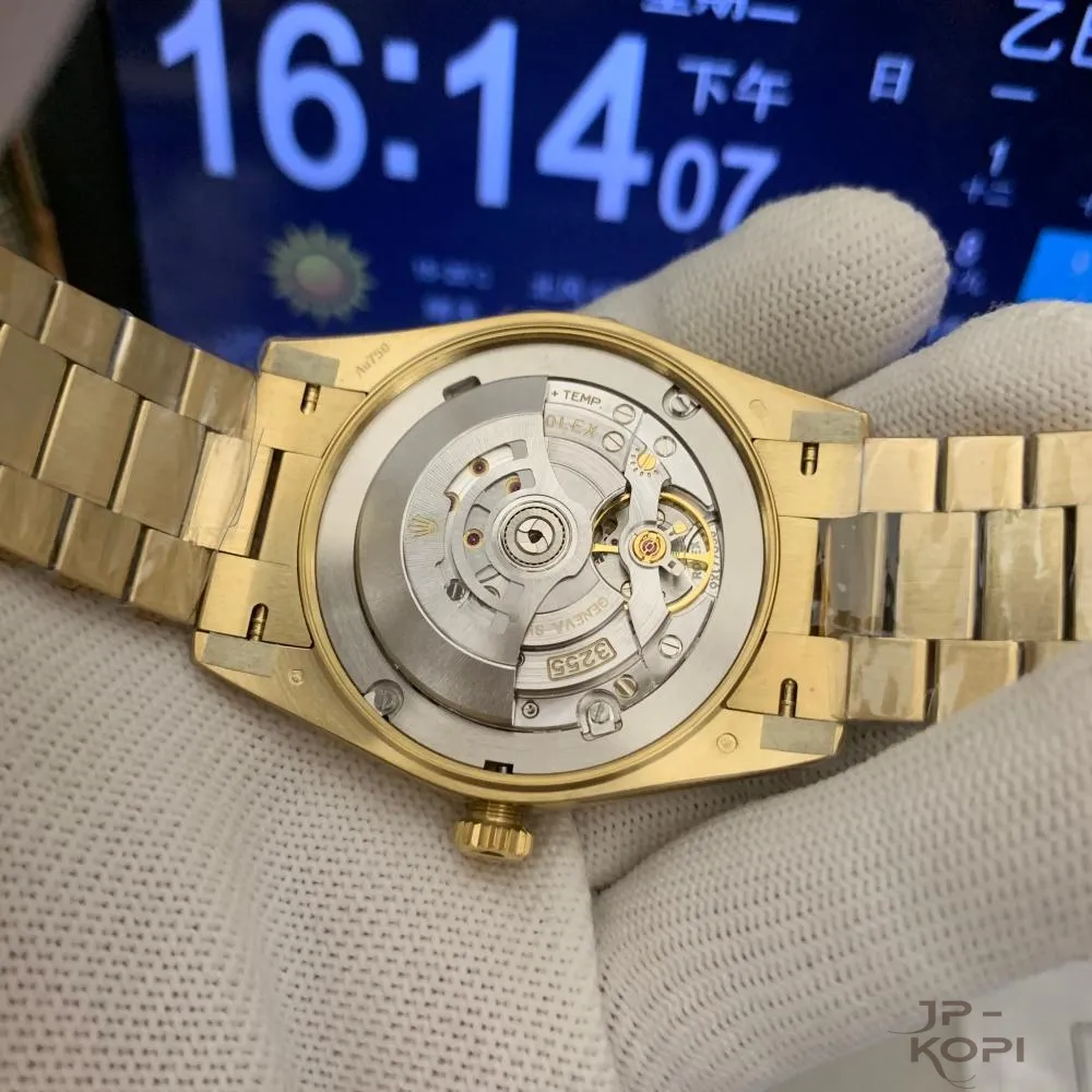 ロレックス デイデイト 40mm M228238-0004|ブライトブラック ダイヤ付き 上海Cal.3255 加重版【RC工場製 高品質コピー腕時計】 - 画像 (13)