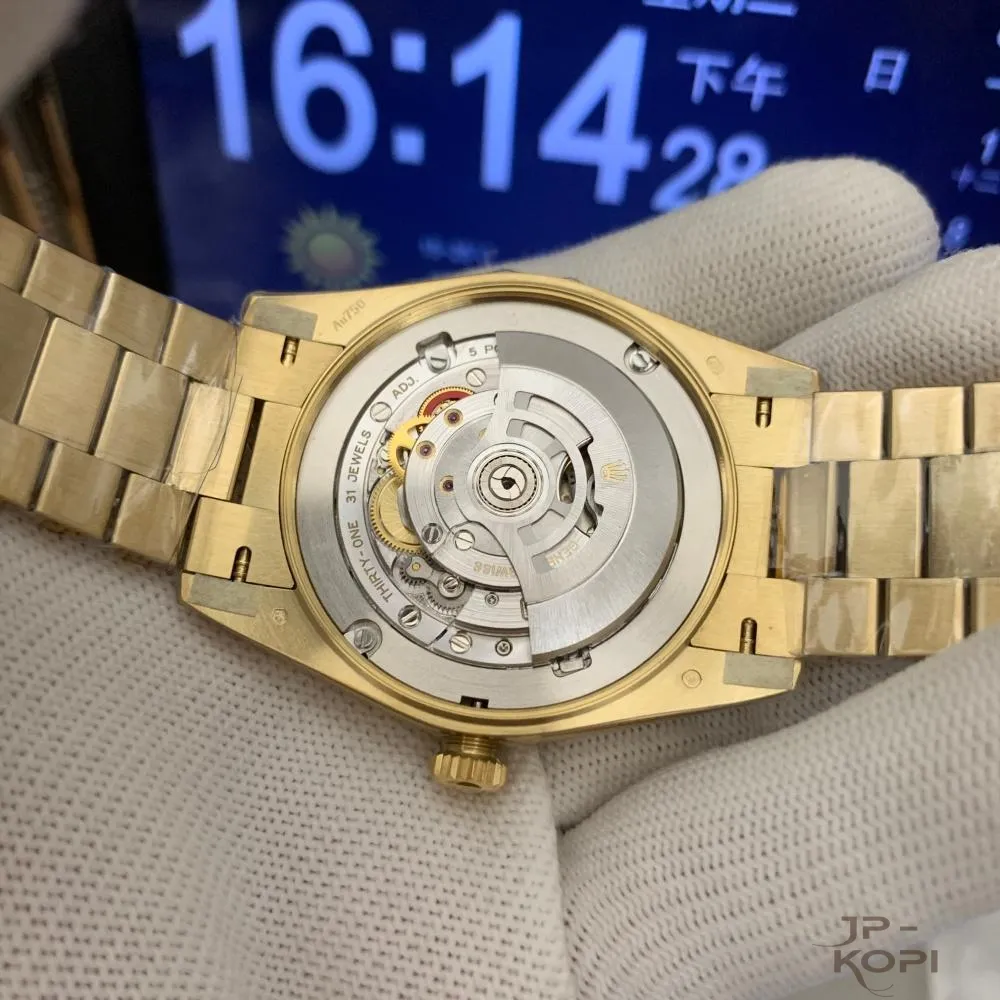 ロレックス デイデイト 40mm M228238-0004|ブライトブラック ダイヤ付き 上海Cal.3255 加重版【RC工場製 高品質コピー腕時計】 - 画像 (14)