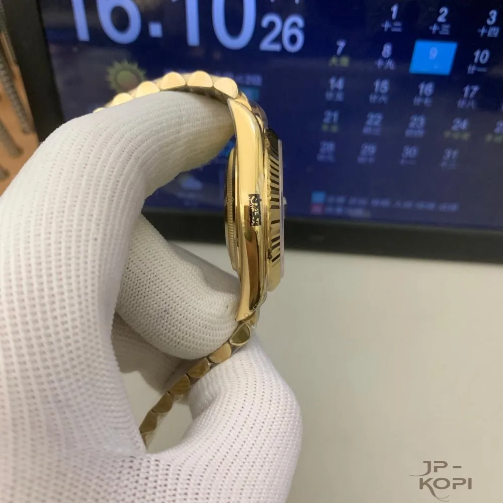 ロレックス デイデイト 40mm M228238-0004|ブライトブラック ダイヤ付き 上海Cal.3255 加重版【RC工場製 高品質コピー腕時計】 - 画像 (5)