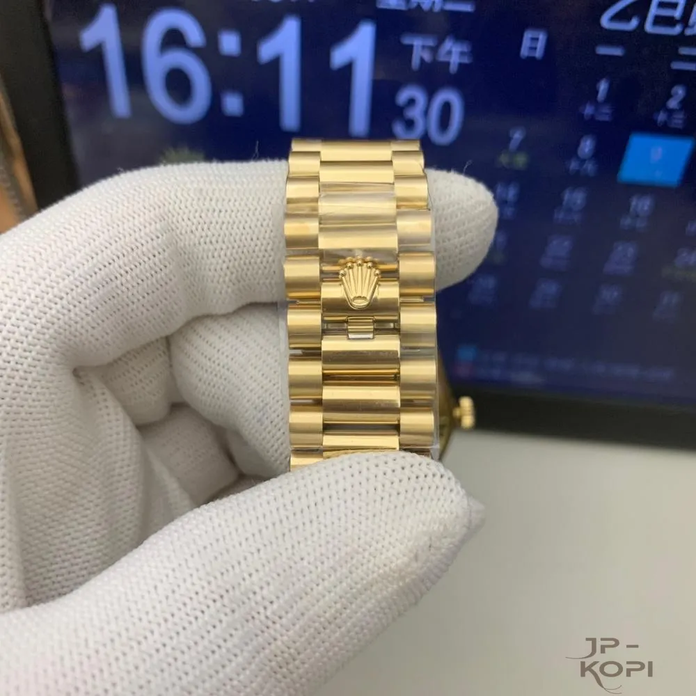ロレックス デイデイト 40mm M228238-0004|ブライトブラック ダイヤ付き 上海Cal.3255 加重版【RC工場製 高品質コピー腕時計】 - 画像 (10)