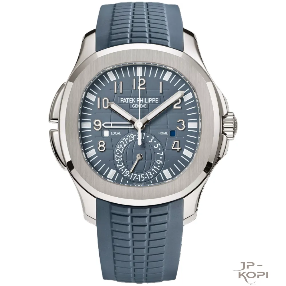 パテック・フィリップ アクアノート トラベルタイム 5164G-001|ブルーグレー デュアルタイム【ZF工場製】