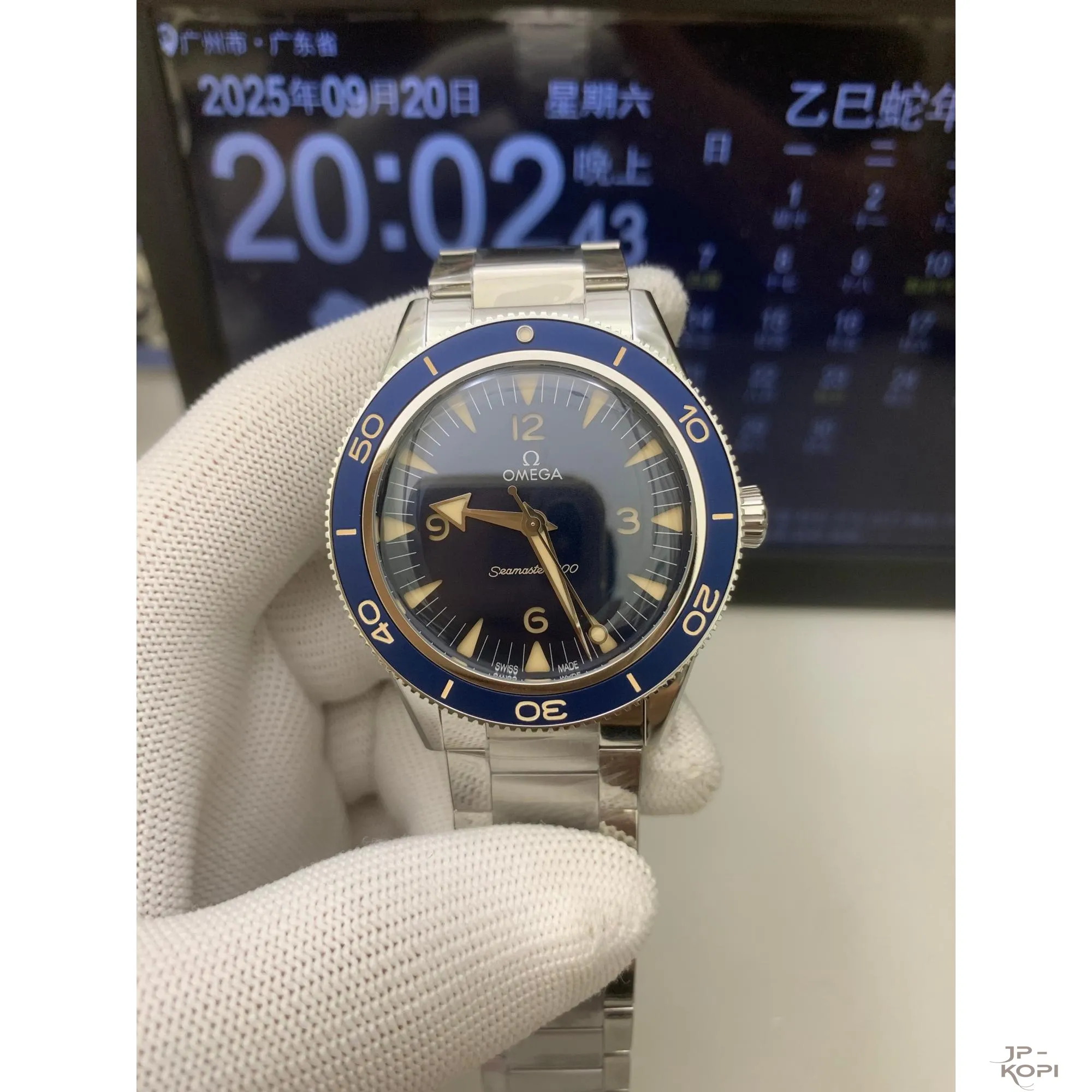 オメガ シーマスター 300 マスターコーアクシャル 234.30.41.21.03.001|海の守護者 ブルー Cal.8900 V4版【VS工場製 高品質モデル】 - 画像 (2)