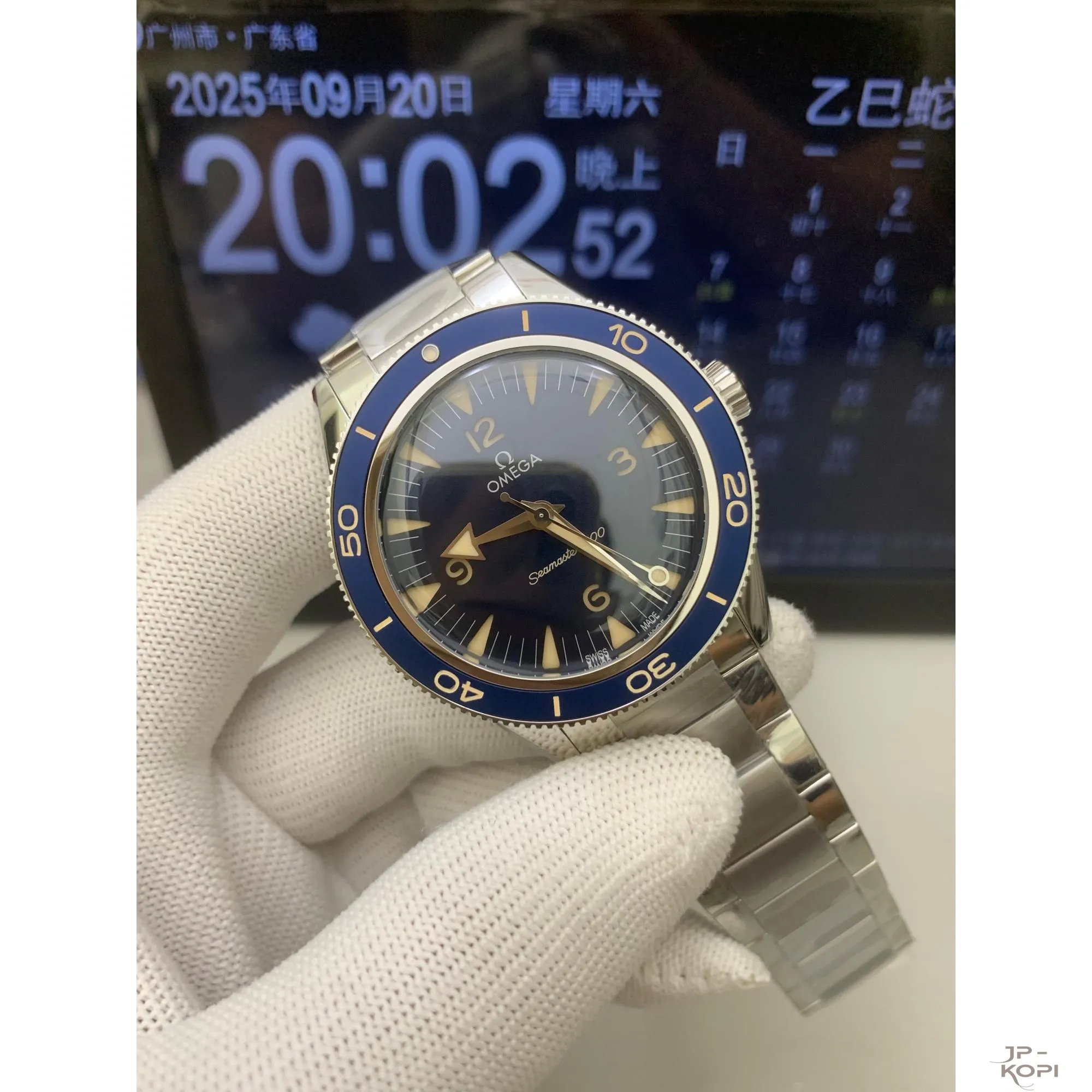 オメガ シーマスター 300 マスターコーアクシャル 234.30.41.21.03.001|海の守護者 ブルー Cal.8900 V4版【VS工場製 高品質モデル】 - 画像 (3)