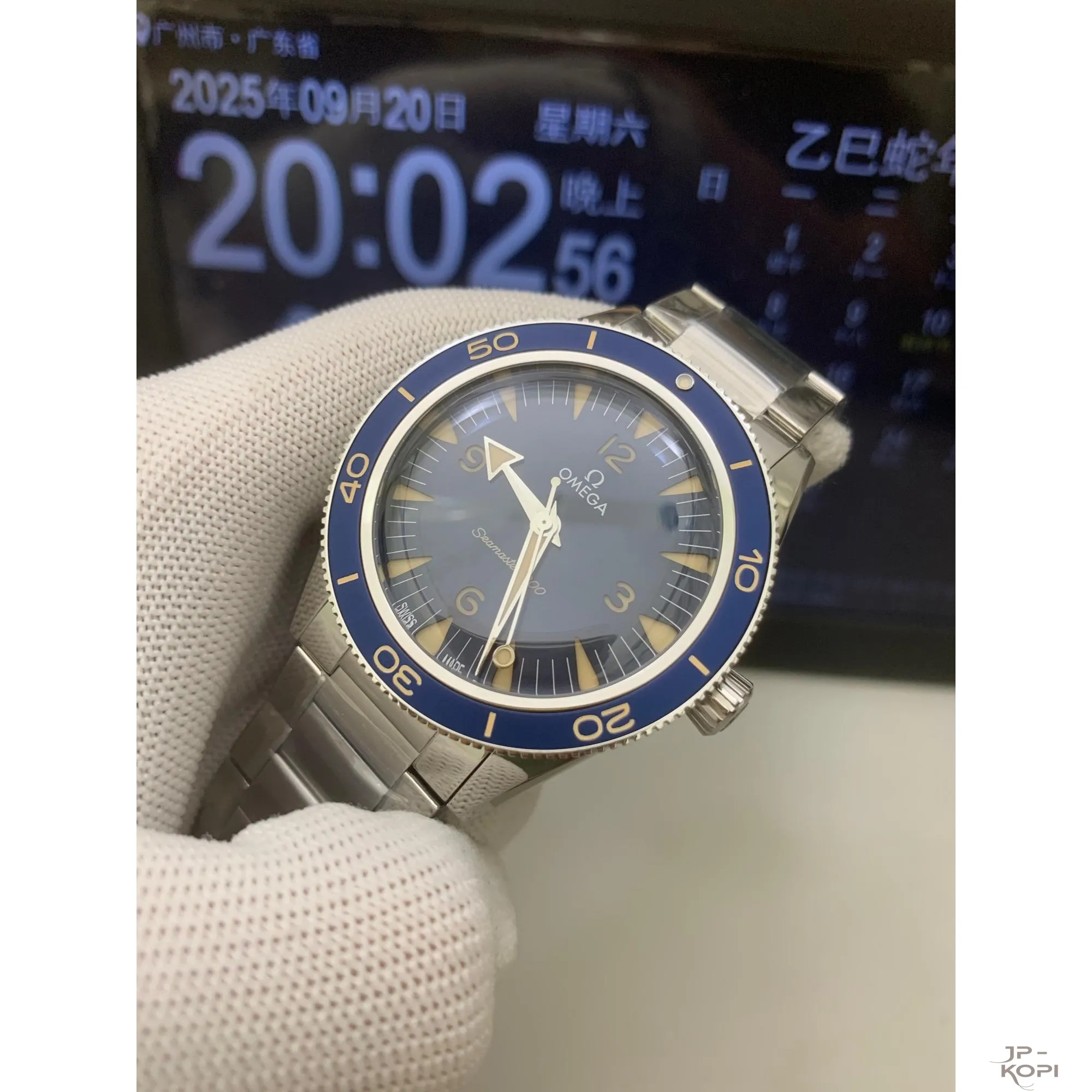 オメガ シーマスター 300 マスターコーアクシャル 234.30.41.21.03.001|海の守護者 ブルー Cal.8900 V4版【VS工場製 高品質モデル】 - 画像 (5)