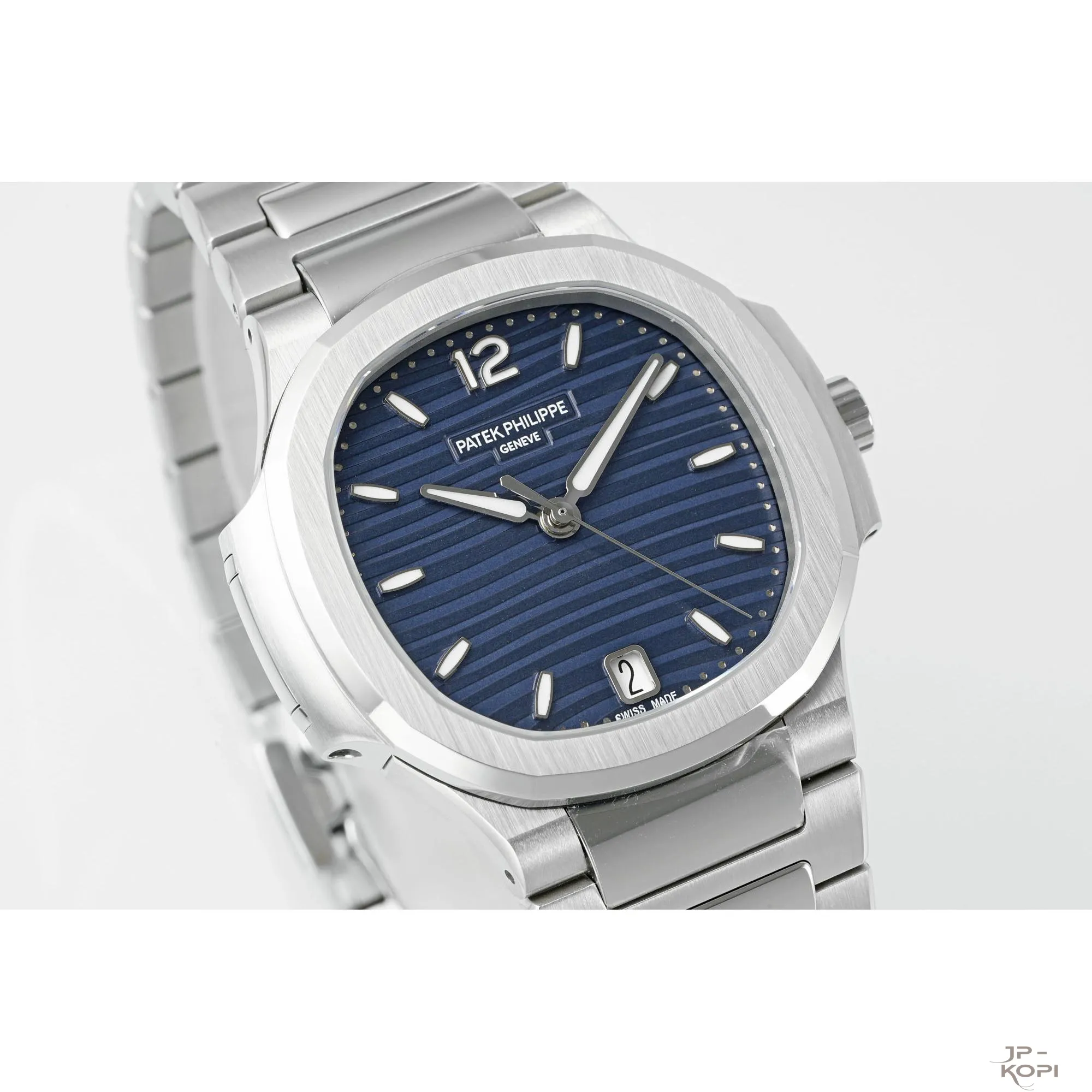 【DDF工場製】パテック・フィリップ ノーチラス 7118/1A-001|ブルー・オパーリン文字盤 35.2mm 丹東Cal.324 - 画像 (3)