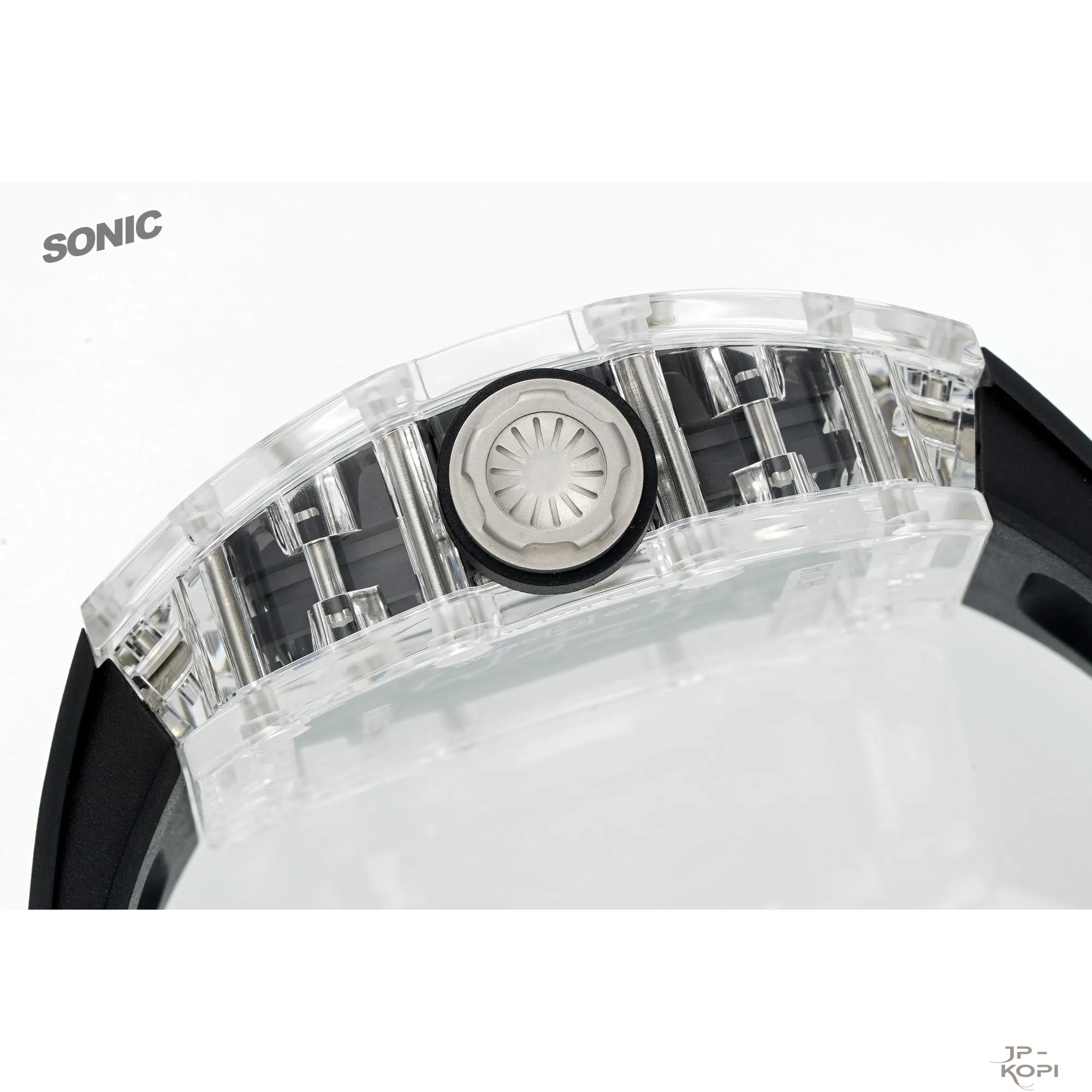 リシャール・ミル RM055|透明クリスタルケース × ブラックウィンドウ【Sonic工場カスタムモデル】 - 画像 (7)