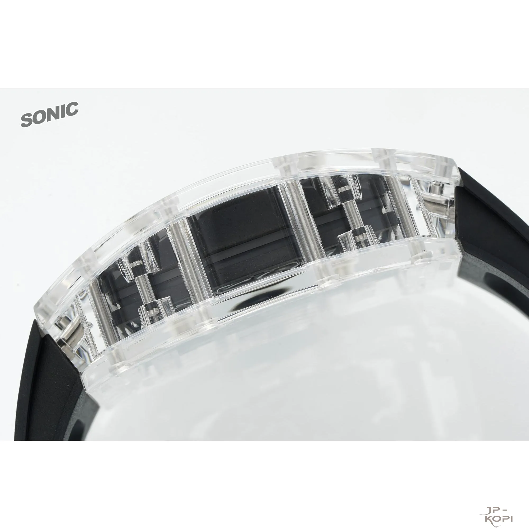 リシャール・ミル RM055|透明クリスタルケース × ブラックウィンドウ【Sonic工場カスタムモデル】 - 画像 (8)