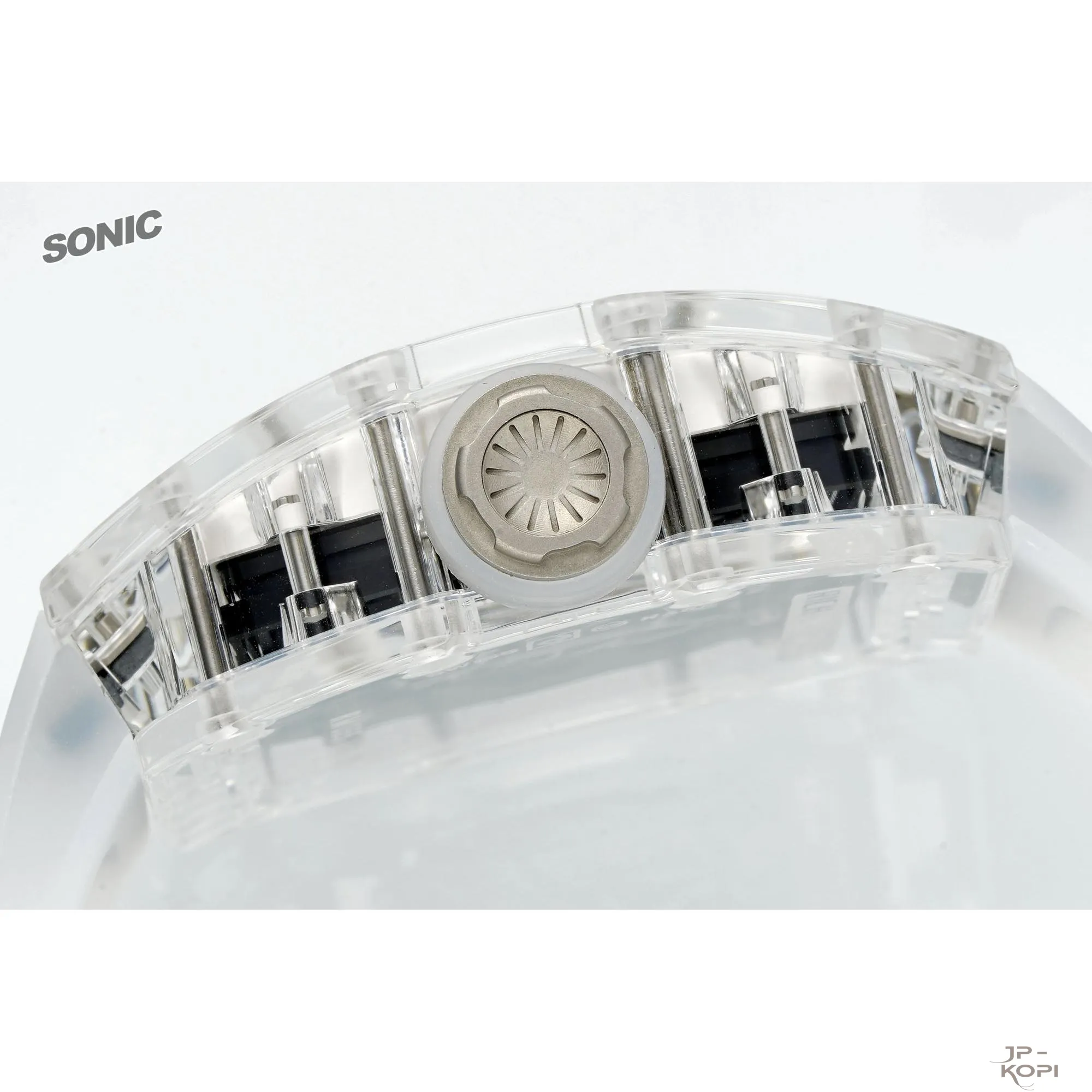 リシャール・ミル RM055|透明クリスタルケース × ホワイトウィンドウ【Sonic工場カスタムモデル】 - 画像 (7)