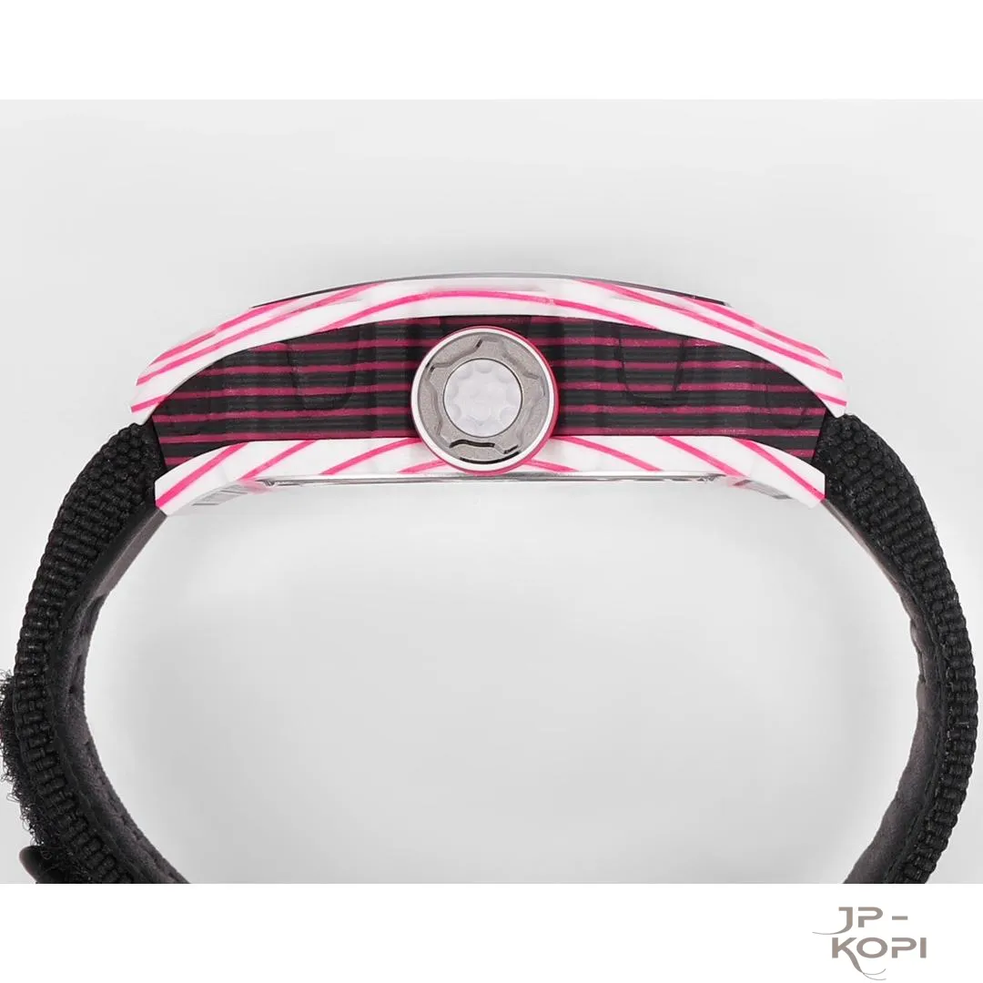 リシャール・ミル RM 38-02 トゥールビヨン Bubba Watson|ピンク×ホワイト TPT® ケース ブラックバンド【RM工場製】 - 画像 (18)