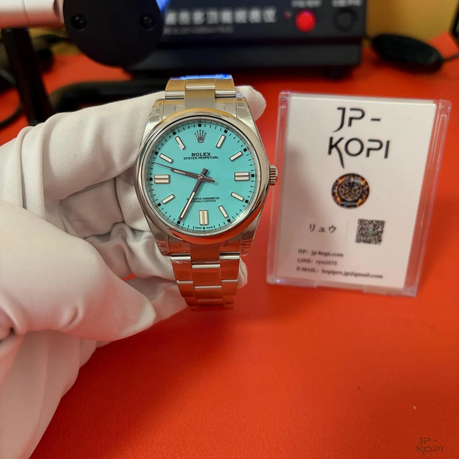 ロレックス オイスターパーペチュアル 124300|ターコイズブルー 41mm 丹東3230【VS工場製】 - 画像 (2)