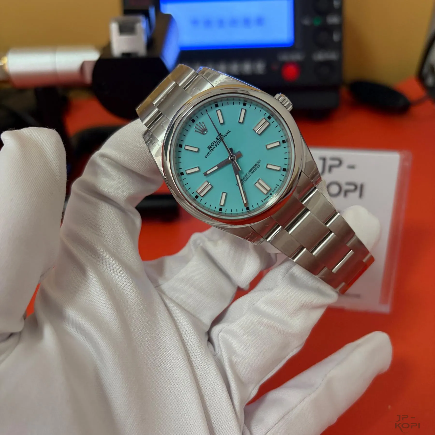ロレックス オイスターパーペチュアル 124300|ターコイズブルー 41mm 丹東3230【VS工場製】 - 画像 (4)