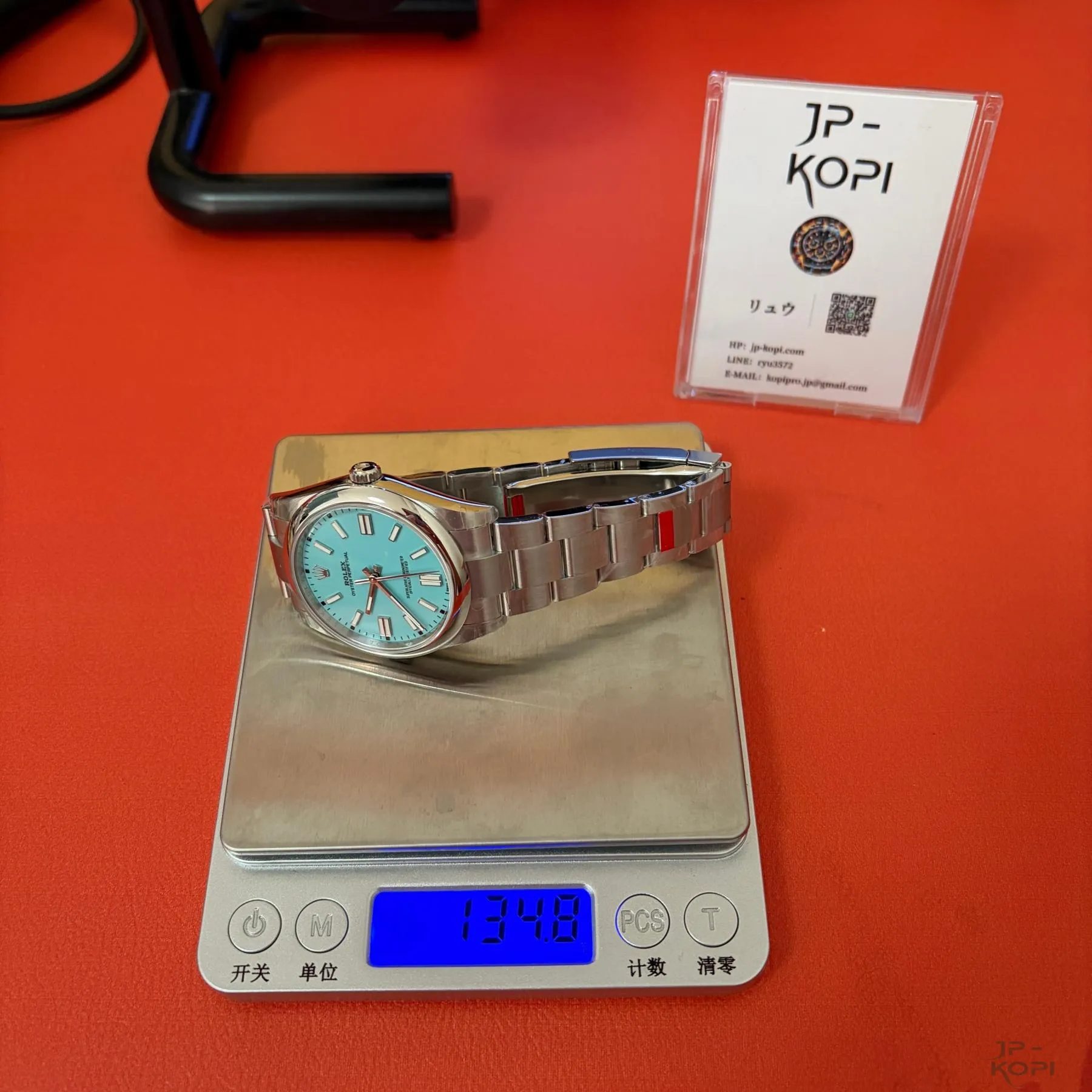 ロレックス オイスターパーペチュアル 124300|ターコイズブルー 41mm 丹東3230【VS工場製】 - 画像 (13)