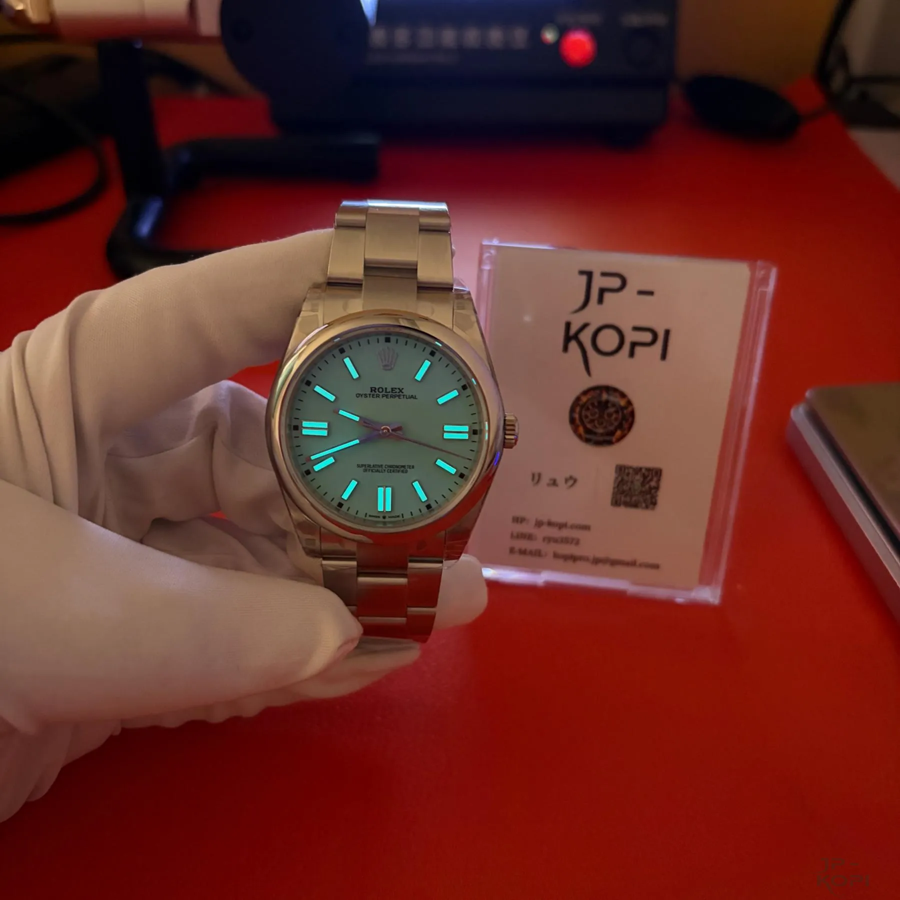 ロレックス オイスターパーペチュアル 124300|ターコイズブルー 41mm 丹東3230【VS工場製】 - 画像 (14)