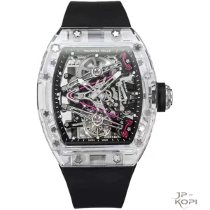 リシャール・ミル RM38-02 トゥールビヨン Bubba Watson｜透明クリスタルケース ブラックバンド【RM工場製】