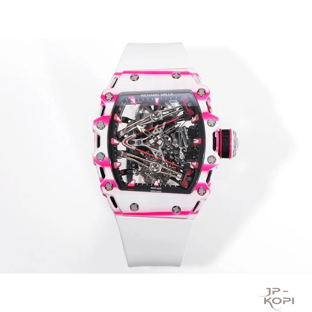 リシャール・ミル RM 38-02 トゥールビヨン Bubba Watson|ピンク×ホワイト ホワイトバンド TPT® ケース【RM工場製】 - 画像 (2)
