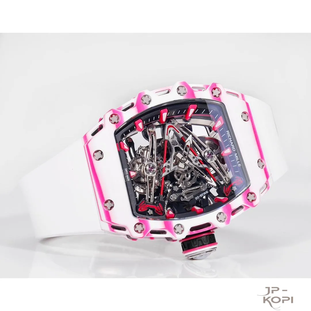 リシャール・ミル RM 38-02 トゥールビヨン Bubba Watson|ピンク×ホワイト ホワイトバンド TPT® ケース【RM工場製】 - 画像 (5)