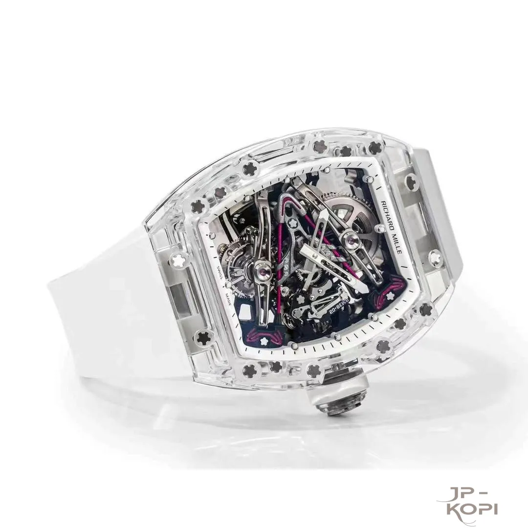 リシャール・ミル RM38-02 トゥールビヨン Bubba Watson|透明クリスタルケース ホワイトバンド【RM工場製】 - 画像 (3)