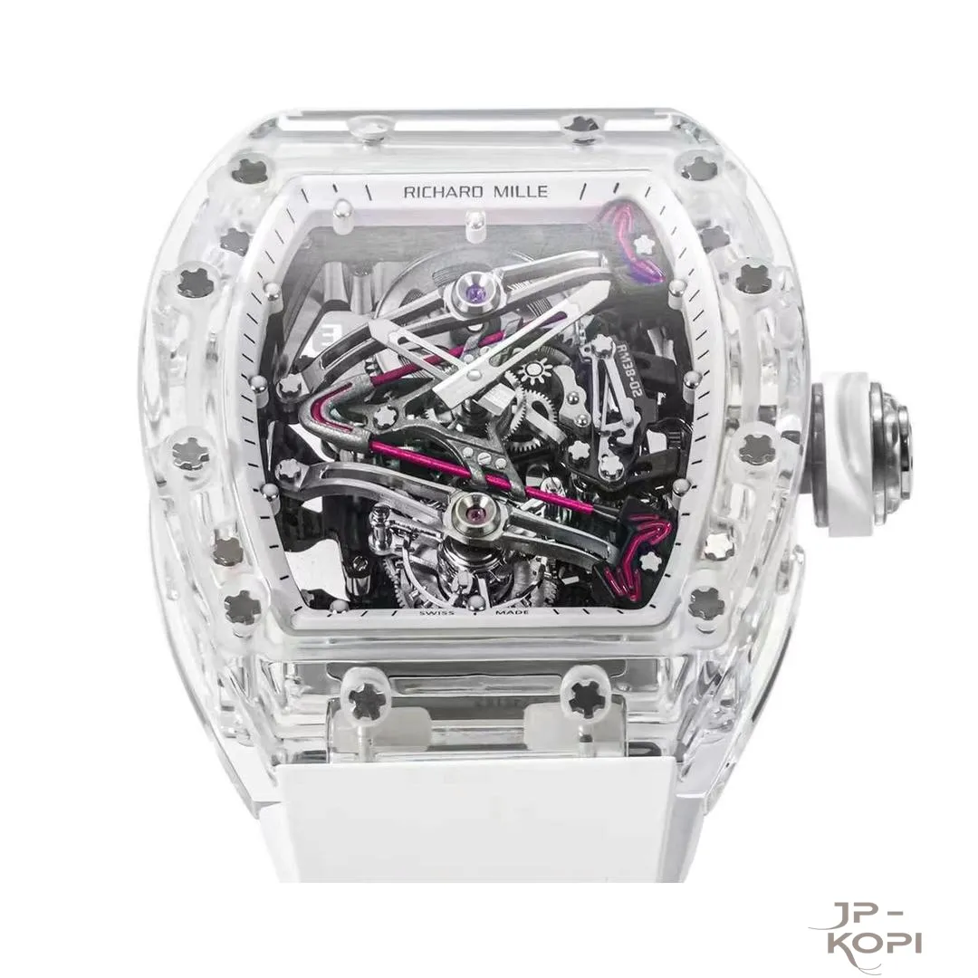リシャール・ミル RM38-02 トゥールビヨン Bubba Watson|透明クリスタルケース ホワイトバンド【RM工場製】 - 画像 (4)