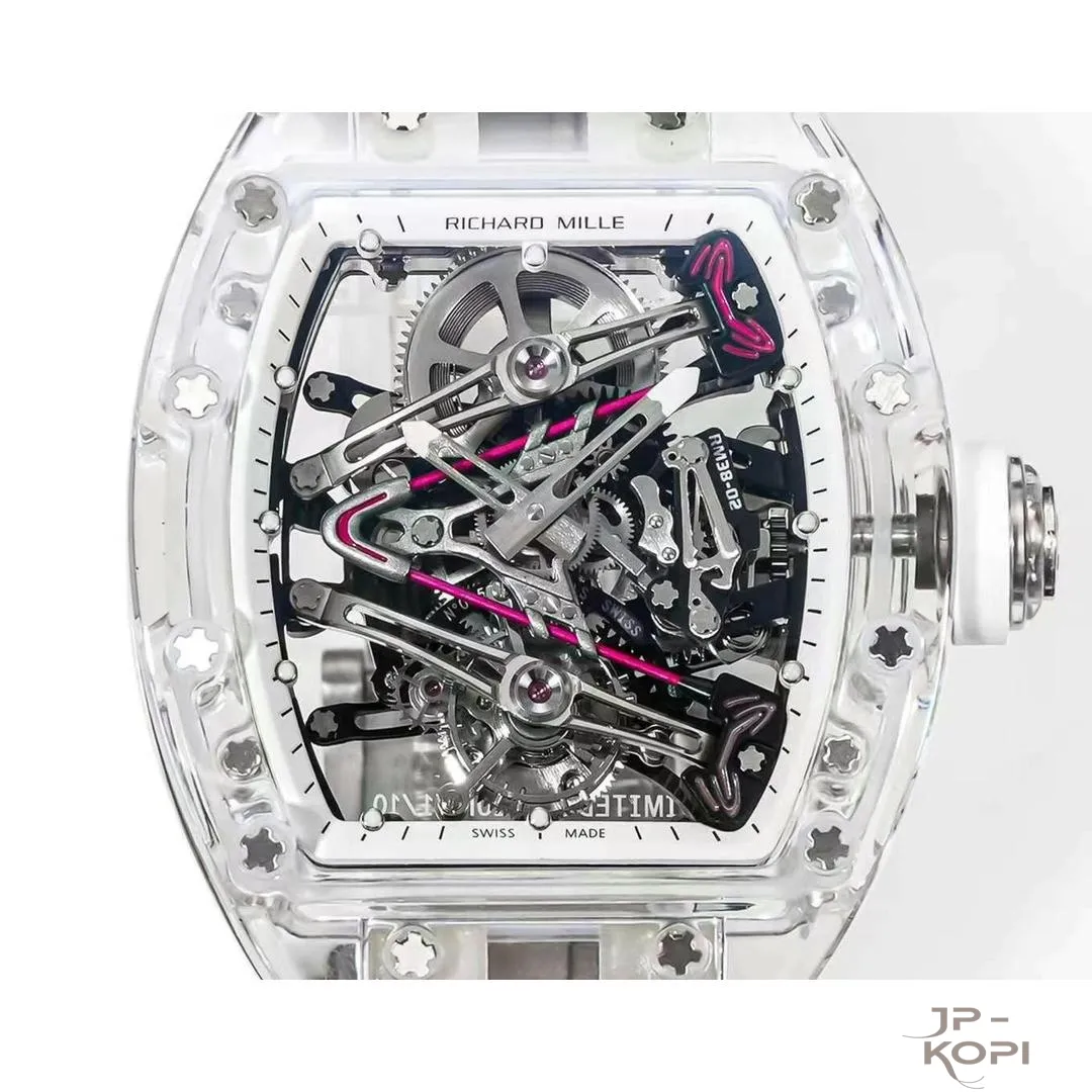 リシャール・ミル RM38-02 トゥールビヨン Bubba Watson|透明クリスタルケース ホワイトバンド【RM工場製】 - 画像 (7)