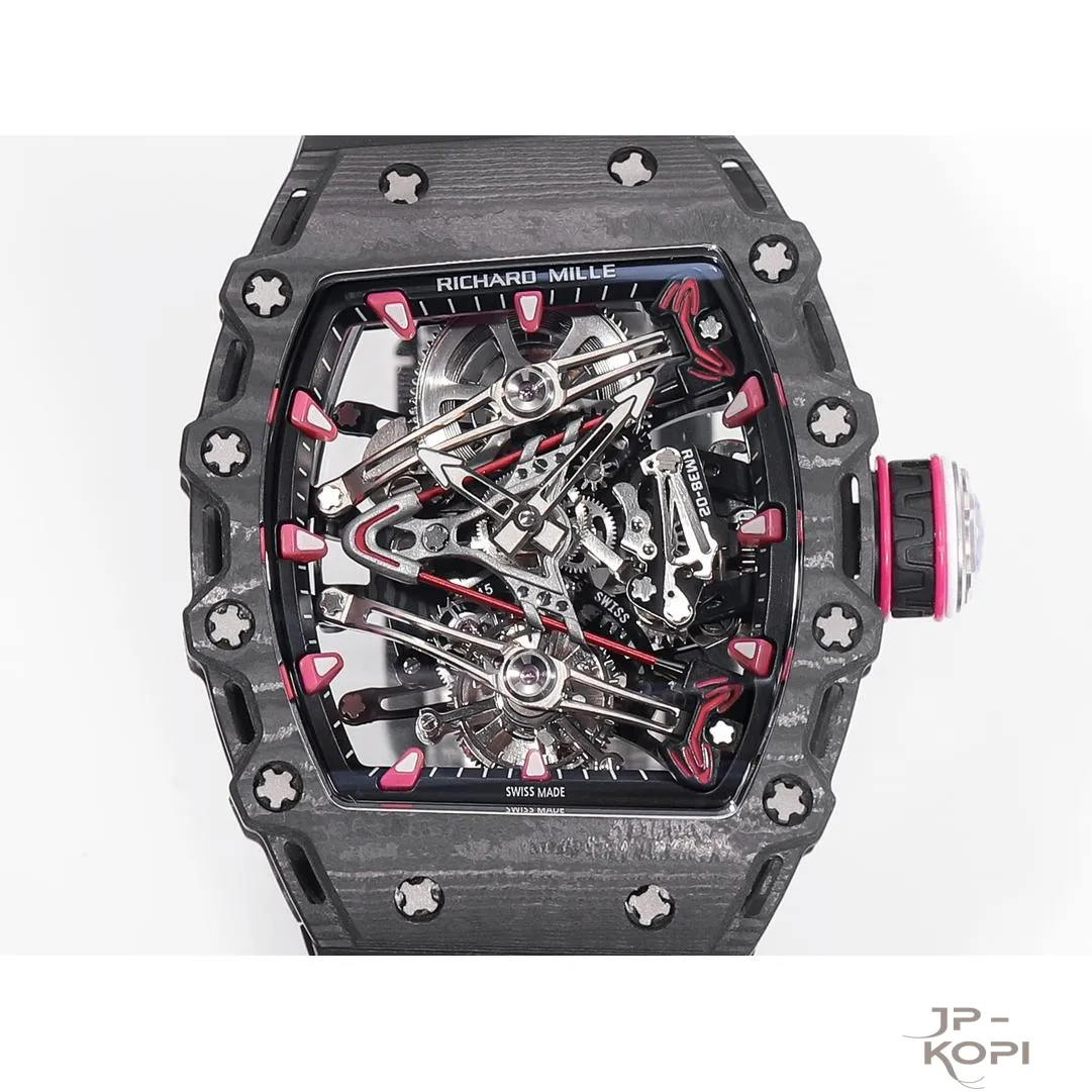 リシャール・ミル RM38-02 トゥールビヨン Bubba Watson|ブラックカーボンケース ブラックバンド【RM工場製】 - 画像 (4)