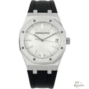 オーデマ・ピゲ ロイヤルオーク 41mm 15510ST｜シルバー文字盤 × ラバーベルト【DDF工場製】