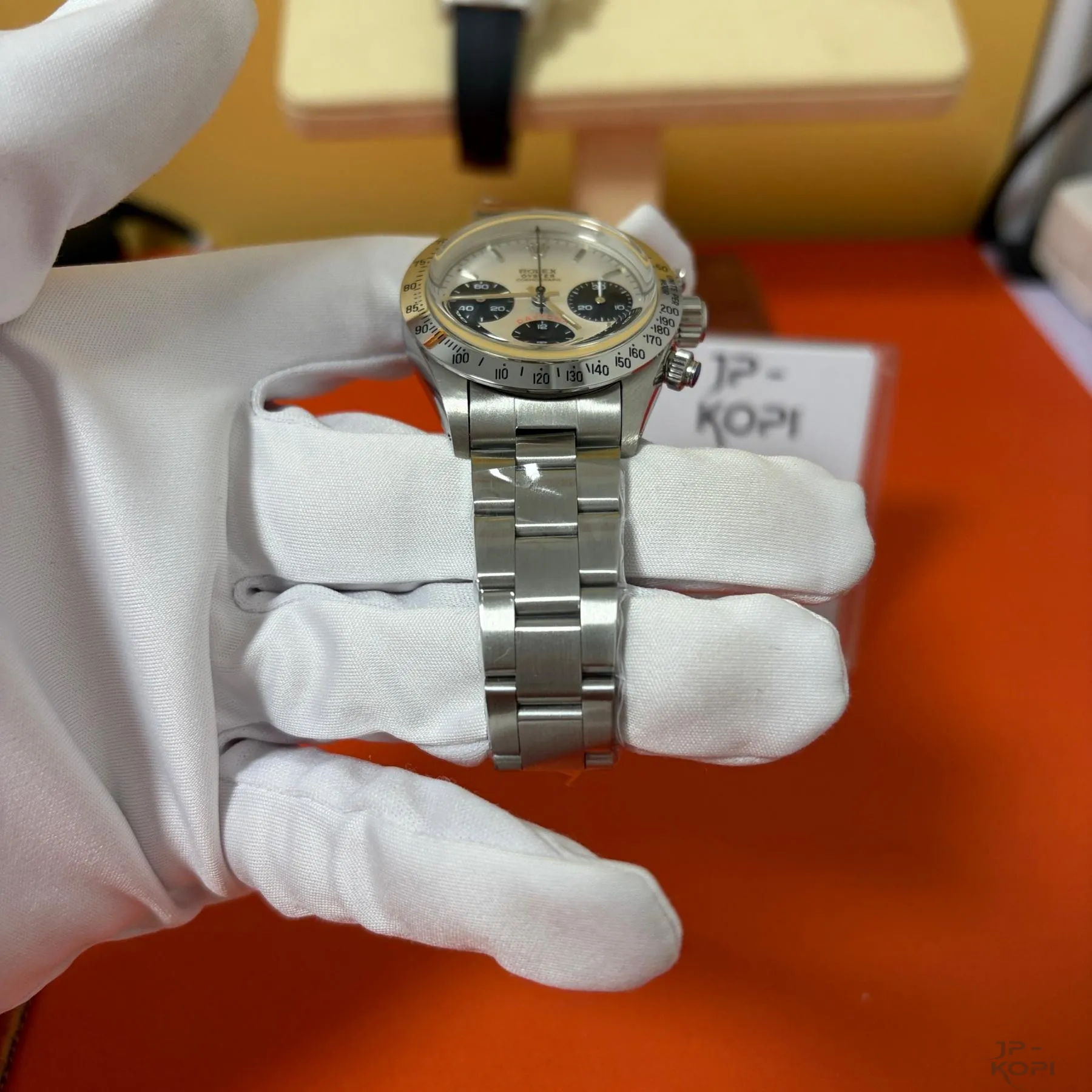 ロレックス デイトナ ヴィンテージ Big Red Ref.6265 | シルバーダイヤル × スチールベゼル × オイスターブレス【MS工場製】 - 画像 (5)