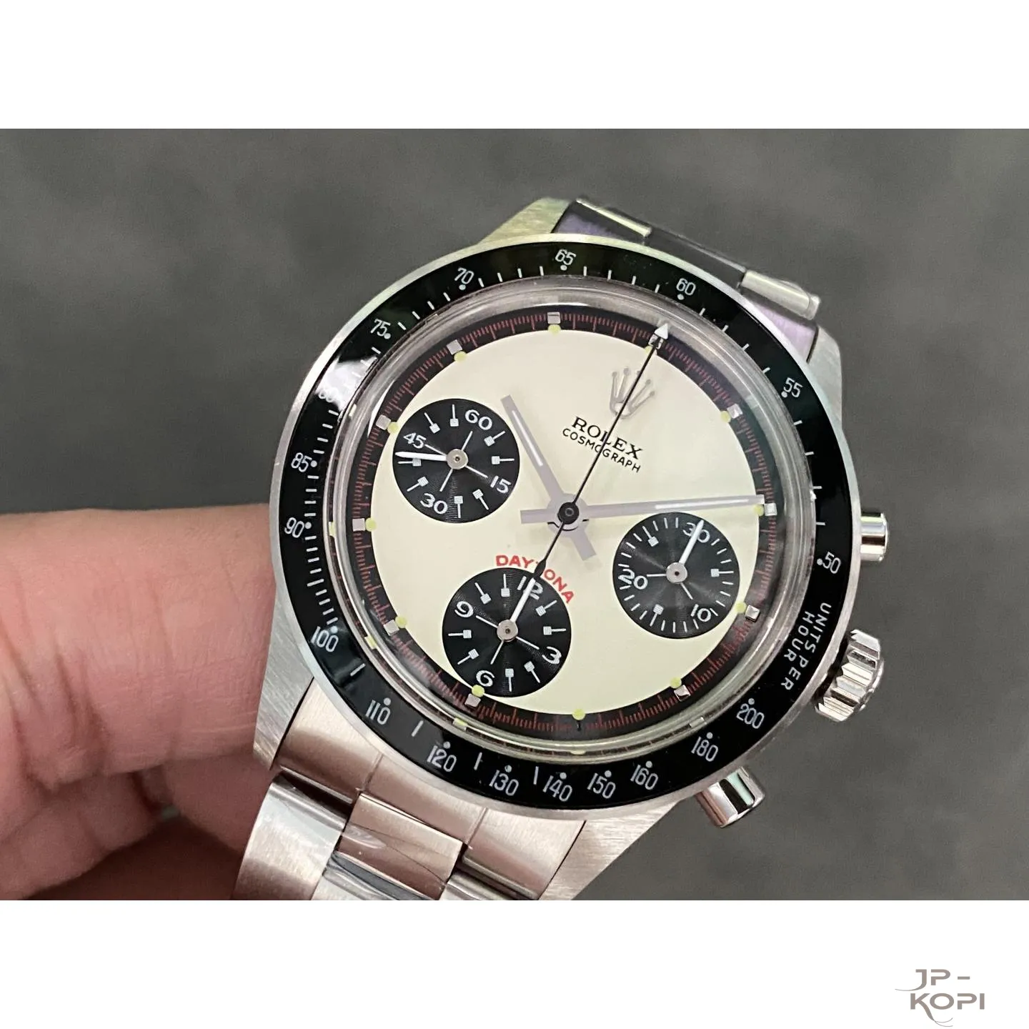 ロレックス デイトナ ポール・ニューマン Ref.6241 | 1968年 ホワイトダイヤル × オイスターブレスレット【MS工場製】 - 画像 (4)