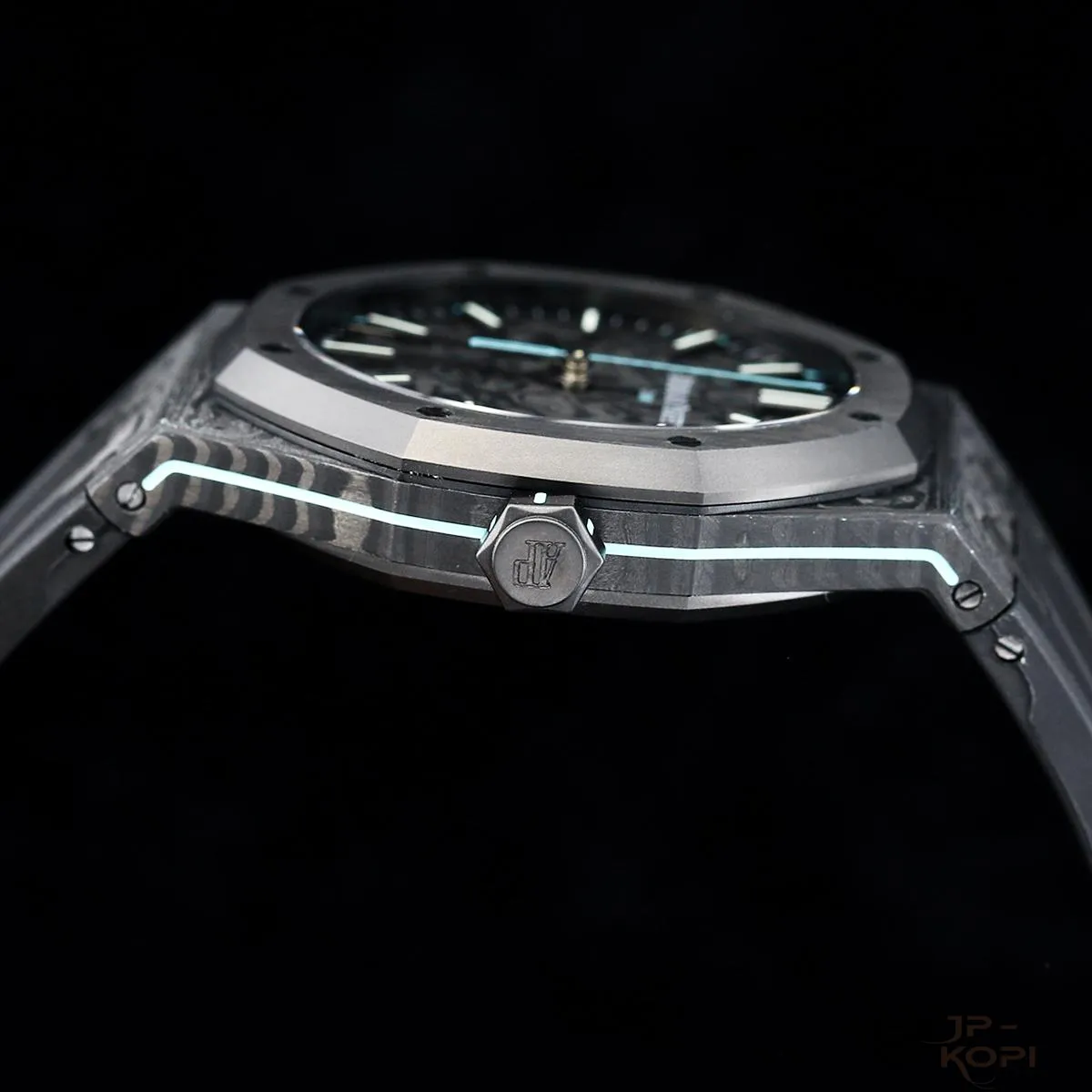 オーデマ・ピゲ ロイヤルオーク 15500 VOIDLINE AP AQUA | NTPTカーボン × カーボンダイヤル × ブラックDLC【DiW工場製】 - 画像 (8)