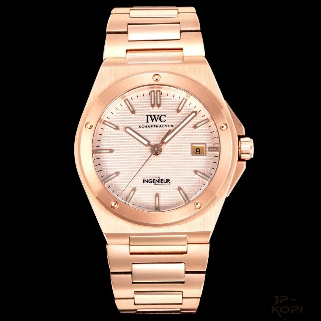 IWC インヂュニア オートマティック|ゴールド文字盤 × 2892/2824 自動巻き【BLS工場製】 - 画像 (2)