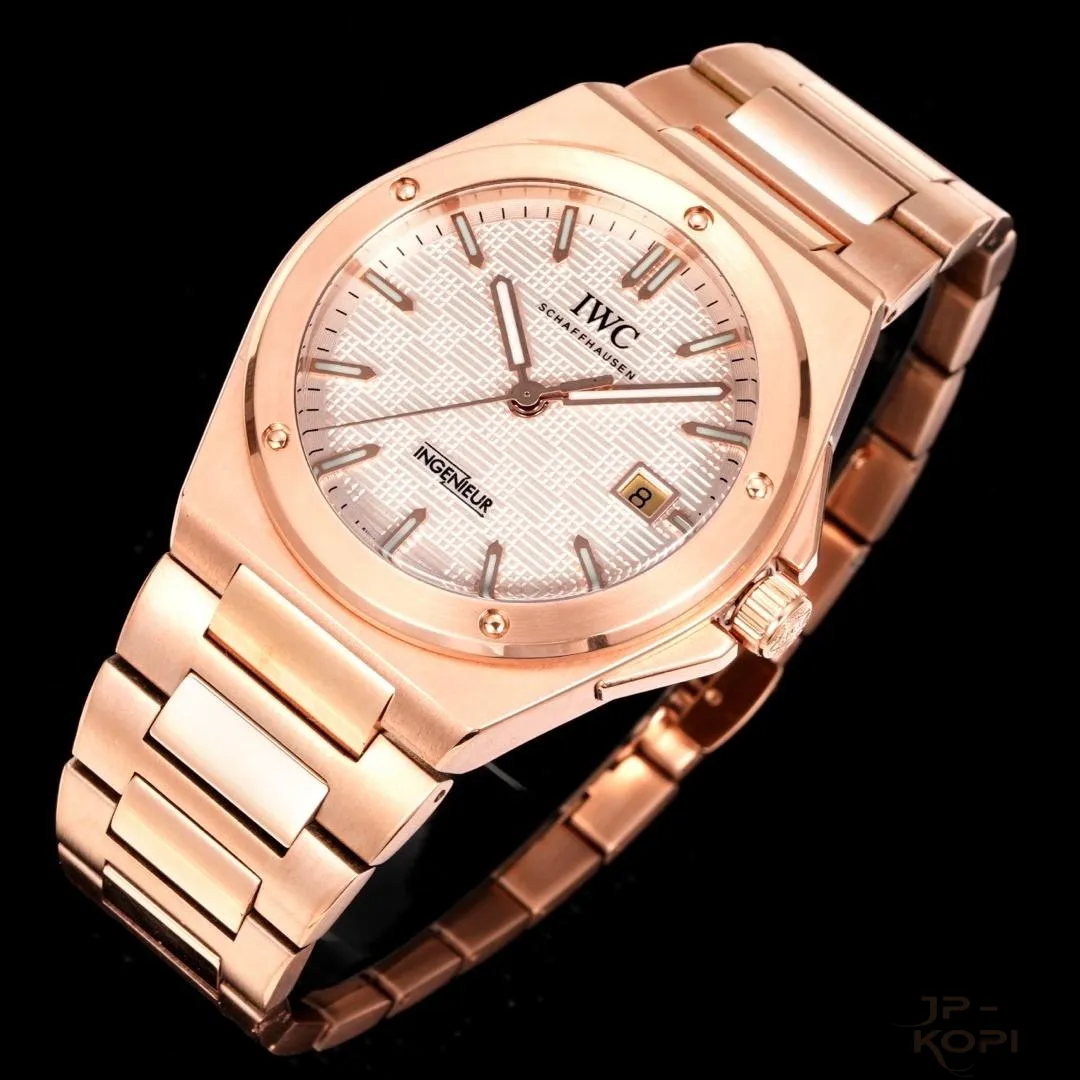 IWC インヂュニア オートマティック|ゴールド文字盤 × 2892/2824 自動巻き【BLS工場製】 - 画像 (5)