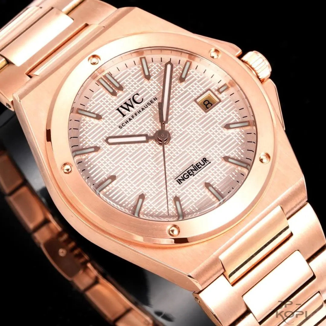 IWC インヂュニア オートマティック|ゴールド文字盤 × 2892/2824 自動巻き【BLS工場製】 - 画像 (6)