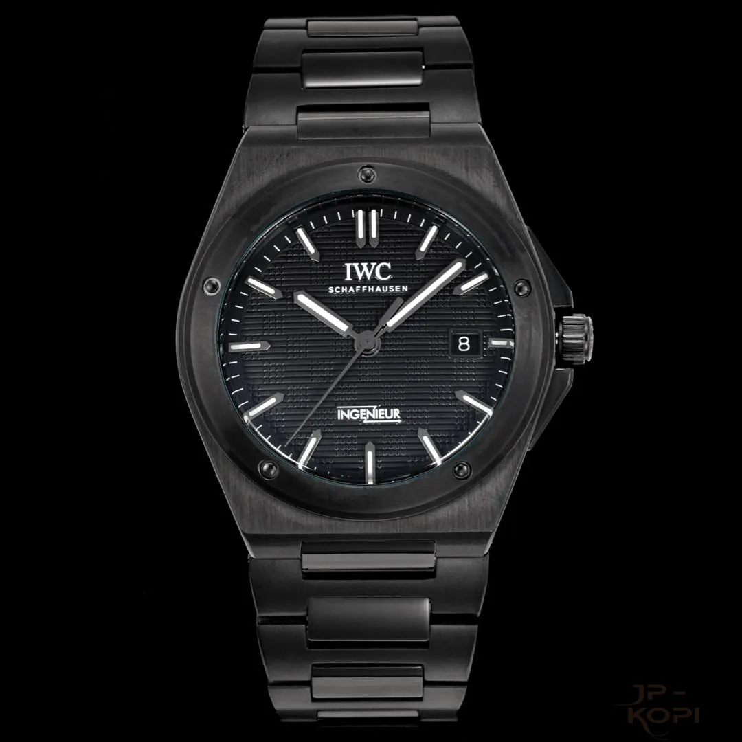 IWC インヂュニア・オートマティック 40 IW338903|ブラック文字盤 × DLCブラック【BLS工場製】 - 画像 (2)