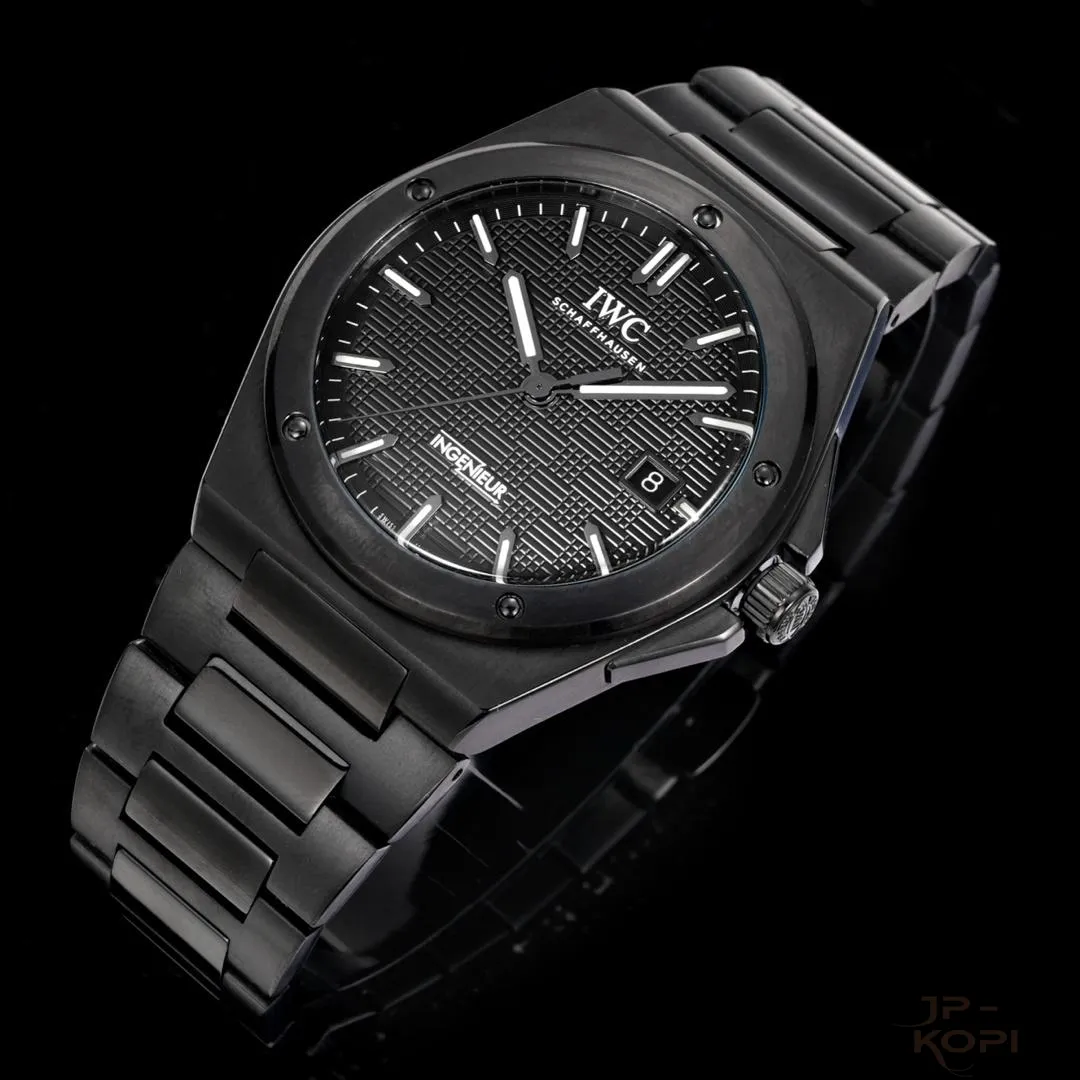 IWC インヂュニア・オートマティック 40 IW338903|ブラック文字盤 × DLCブラック【BLS工場製】 - 画像 (5)