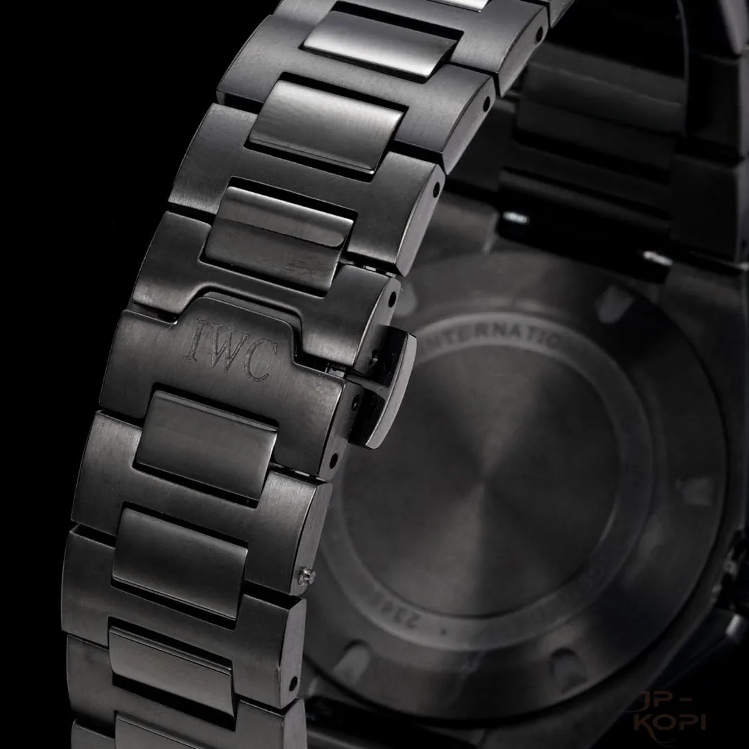 IWC インヂュニア・オートマティック 40|ターコイズ文字盤 × DLCブラック【BLS工場製】 - 画像 (10)