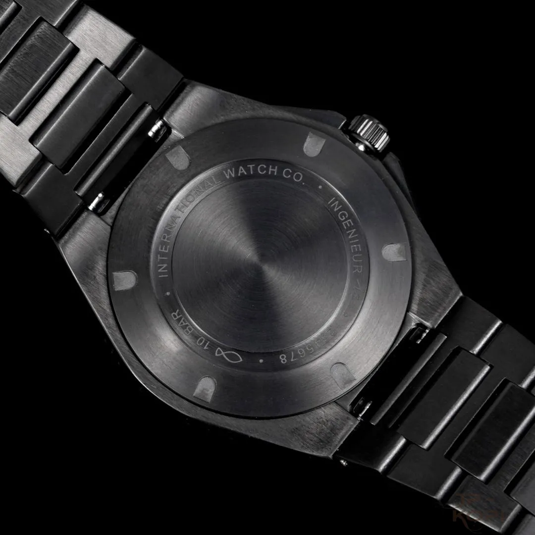 IWC インヂュニア・オートマティック 40|ターコイズ文字盤 × DLCブラック【BLS工場製】 - 画像 (9)